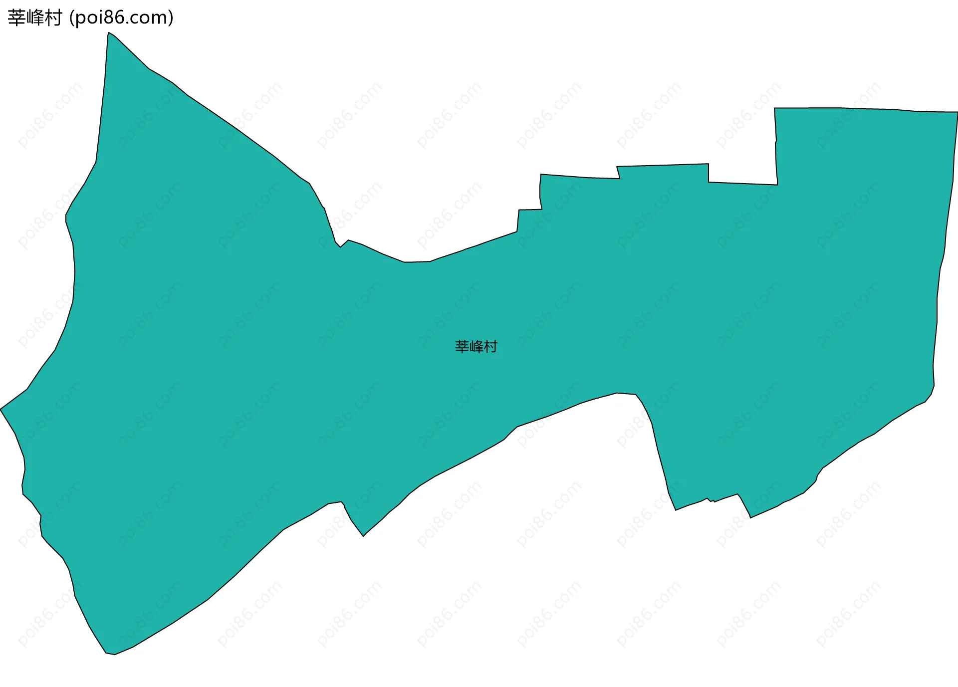 莘峰村边界地图