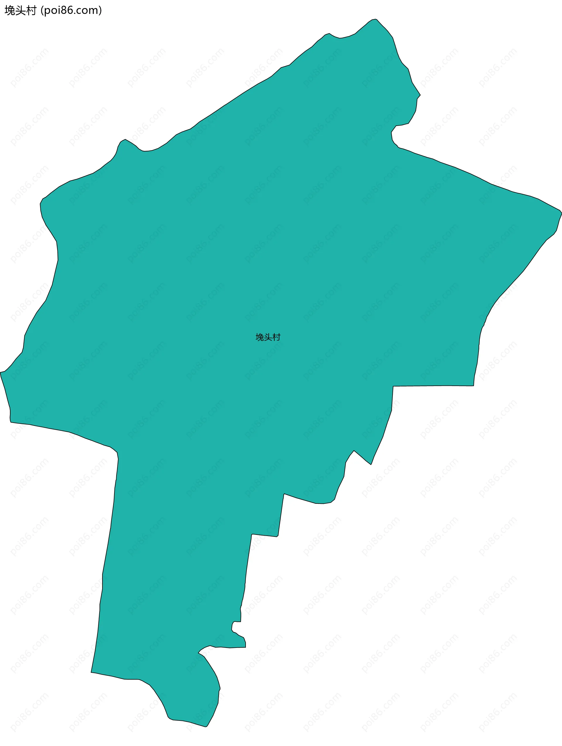 堍头村边界地图