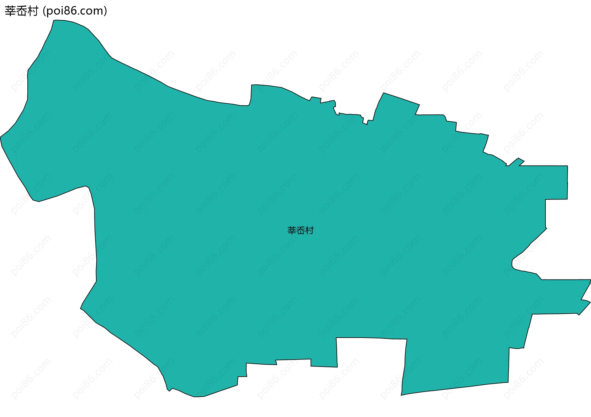 莘岙村边界地图