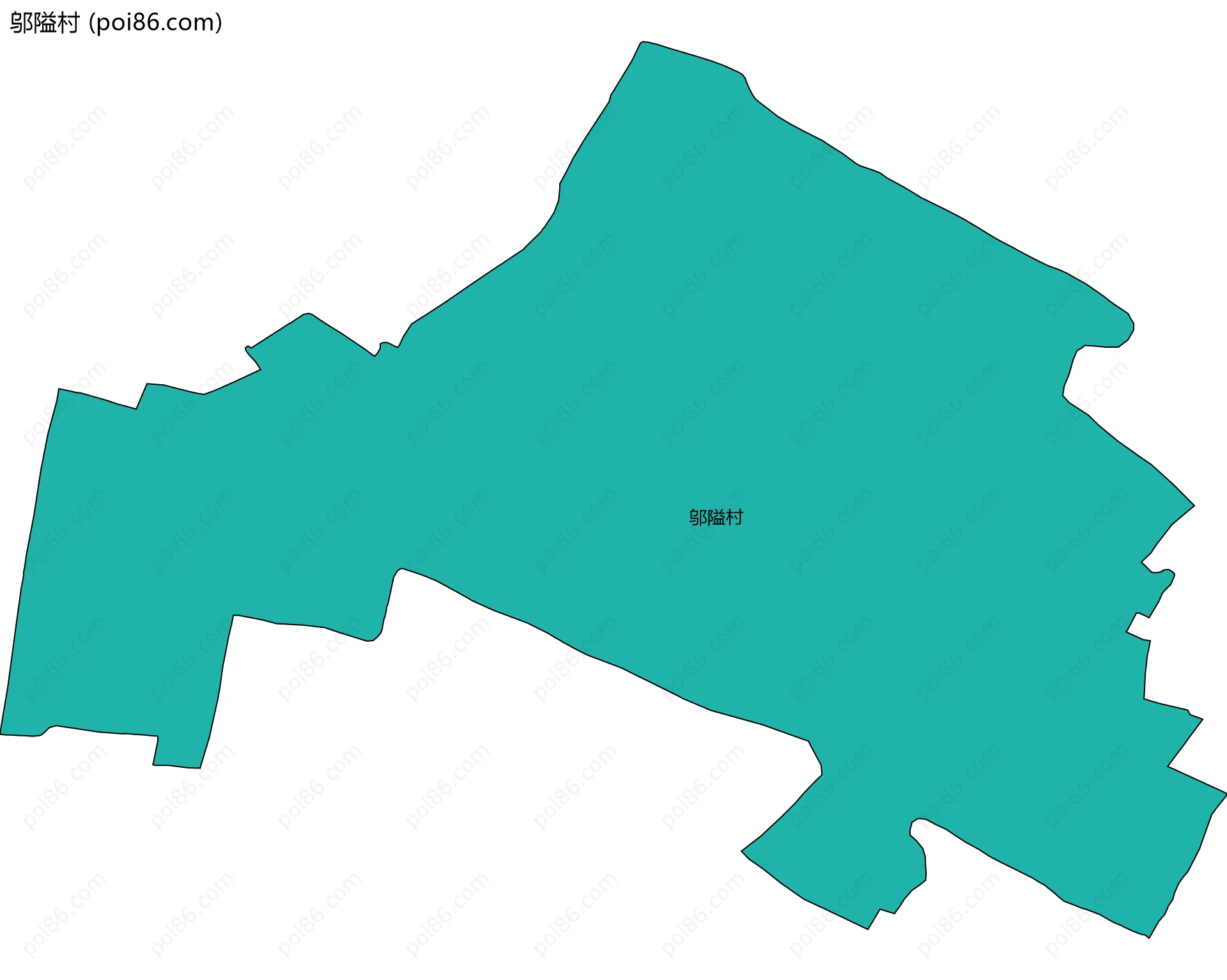 邬隘村边界地图