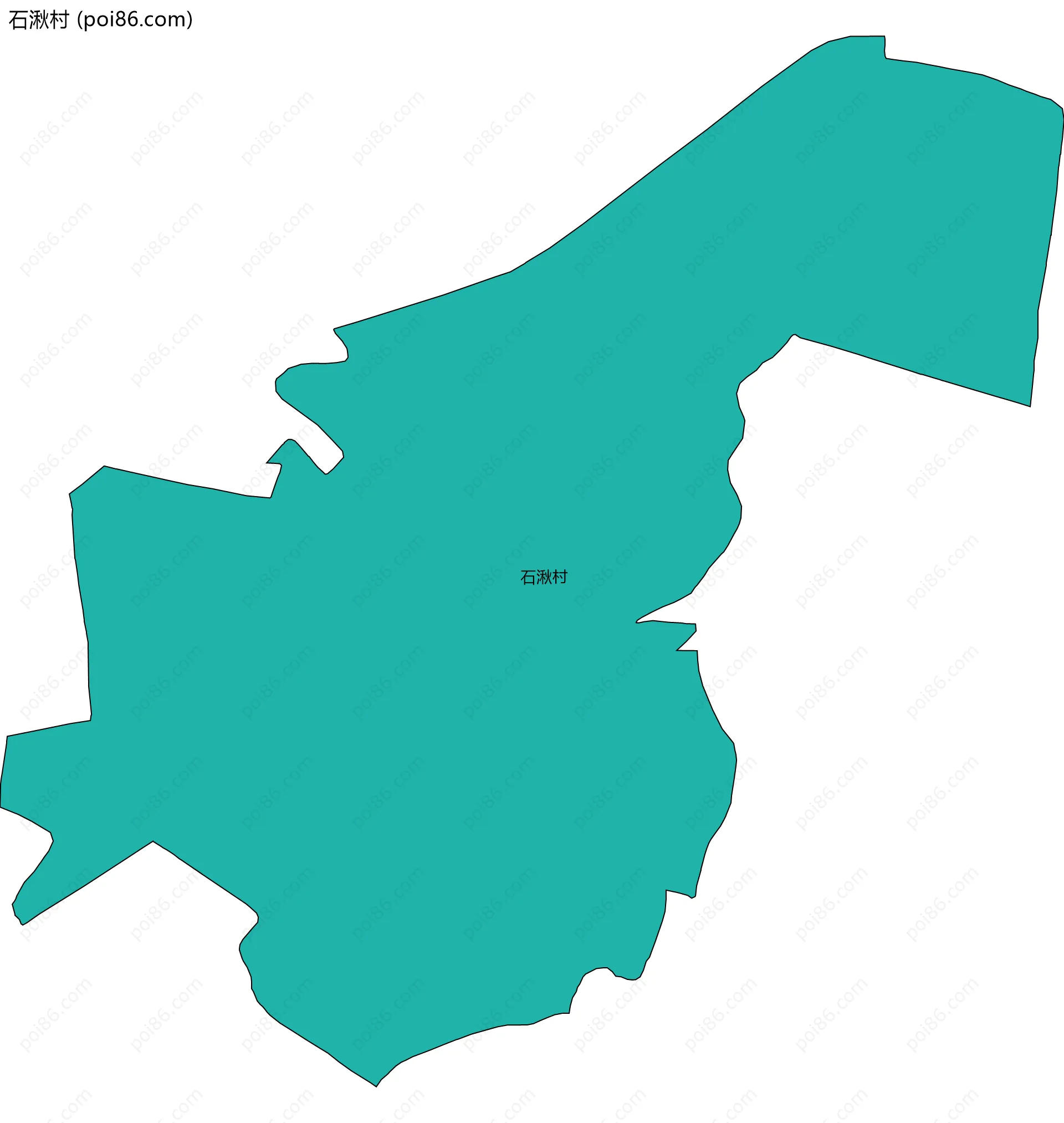 石湫村边界地图