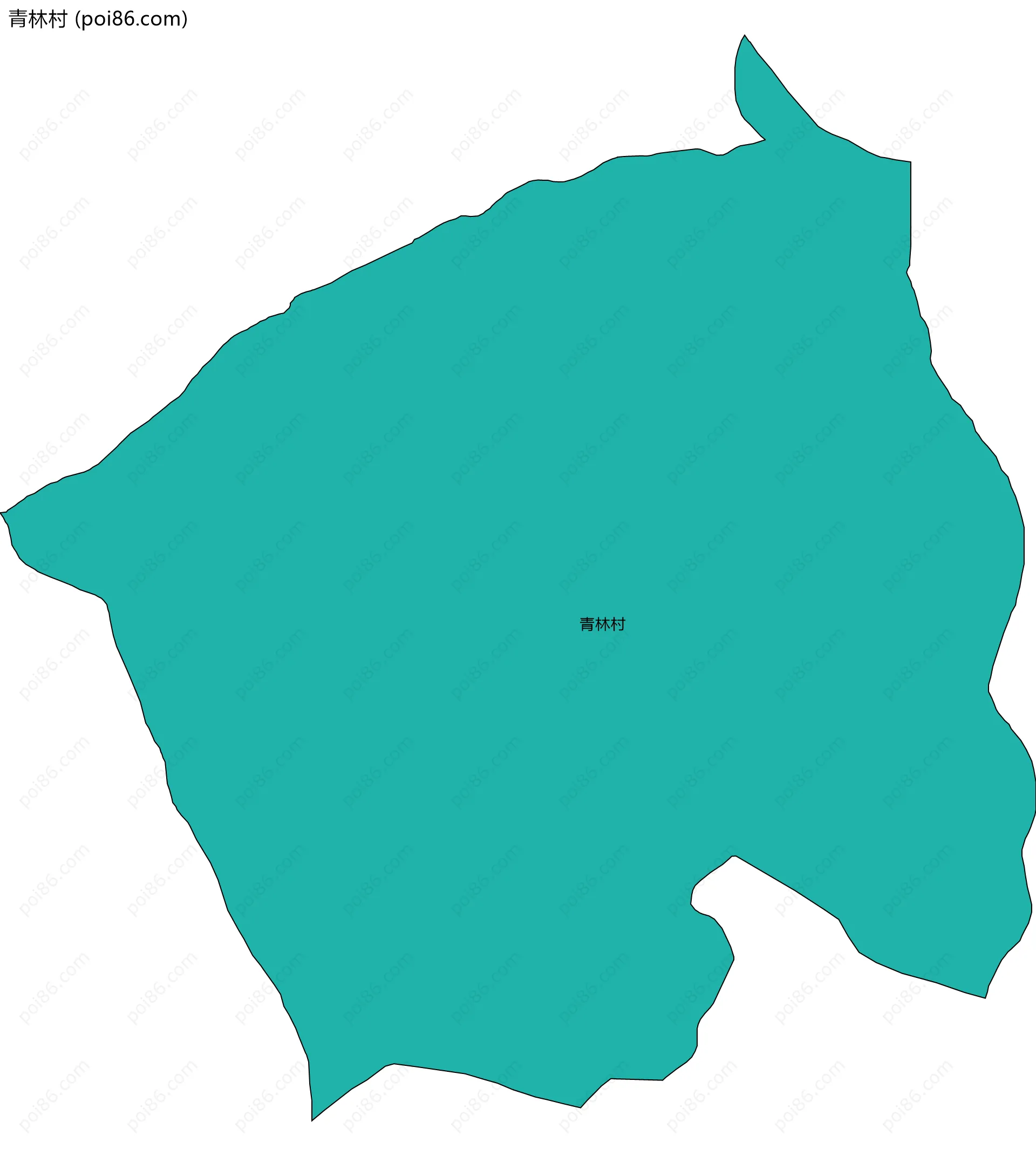 青林村边界地图