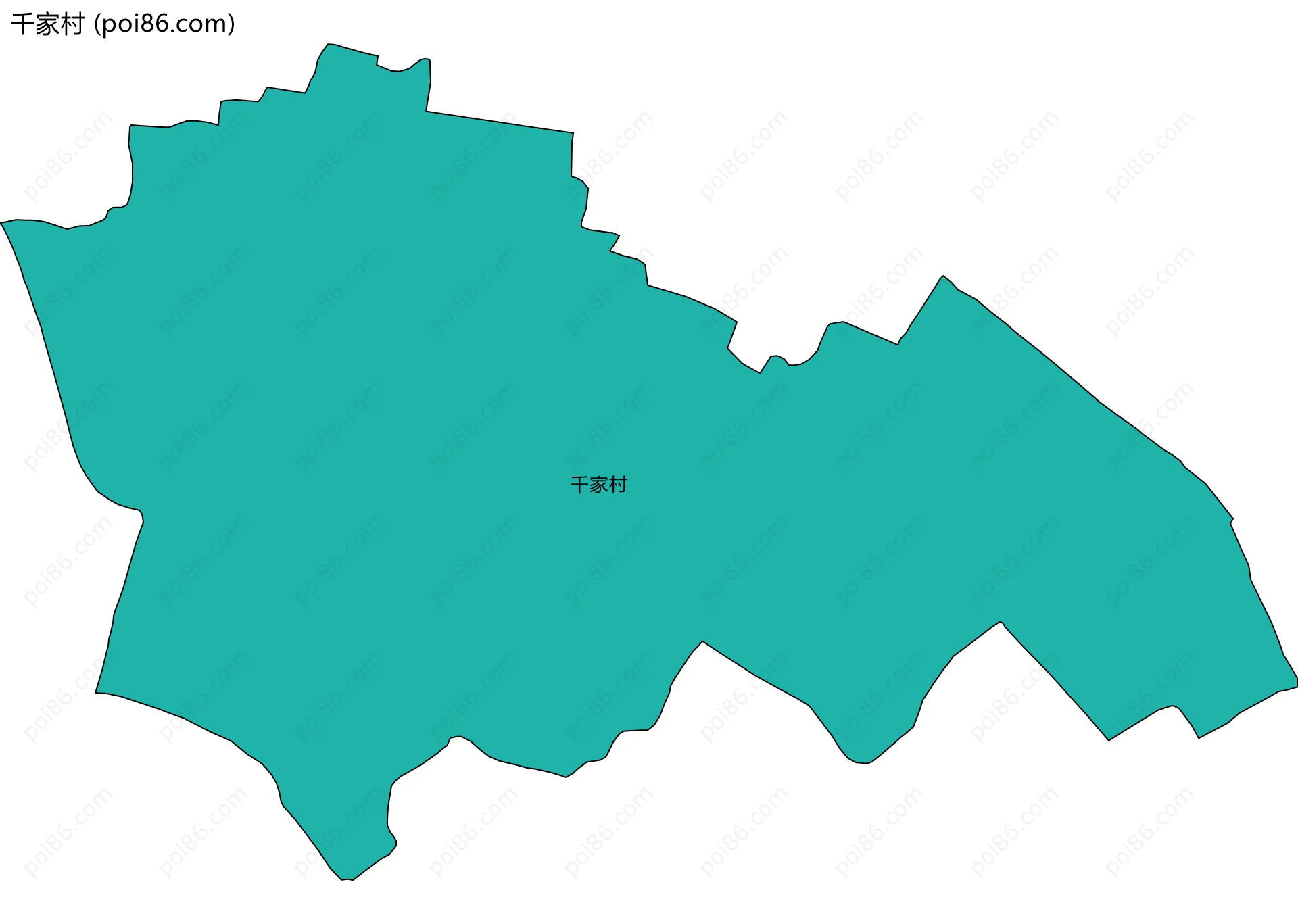千家村边界地图