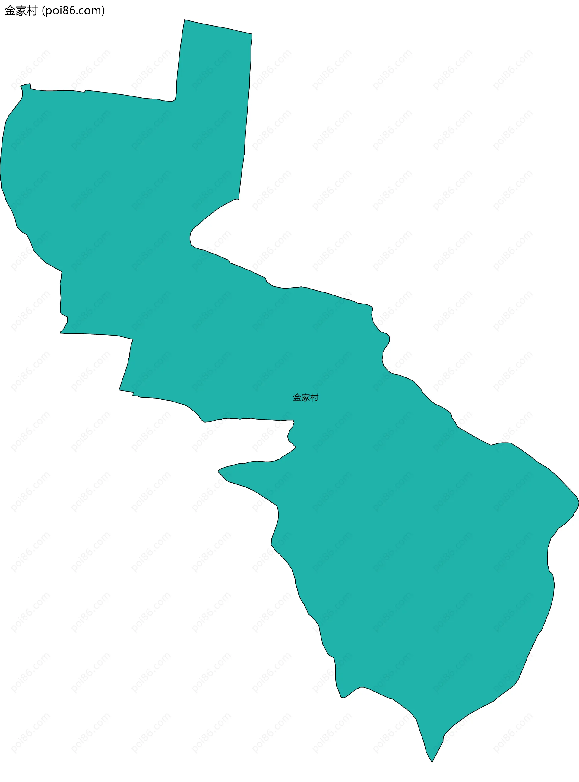 金家村边界地图