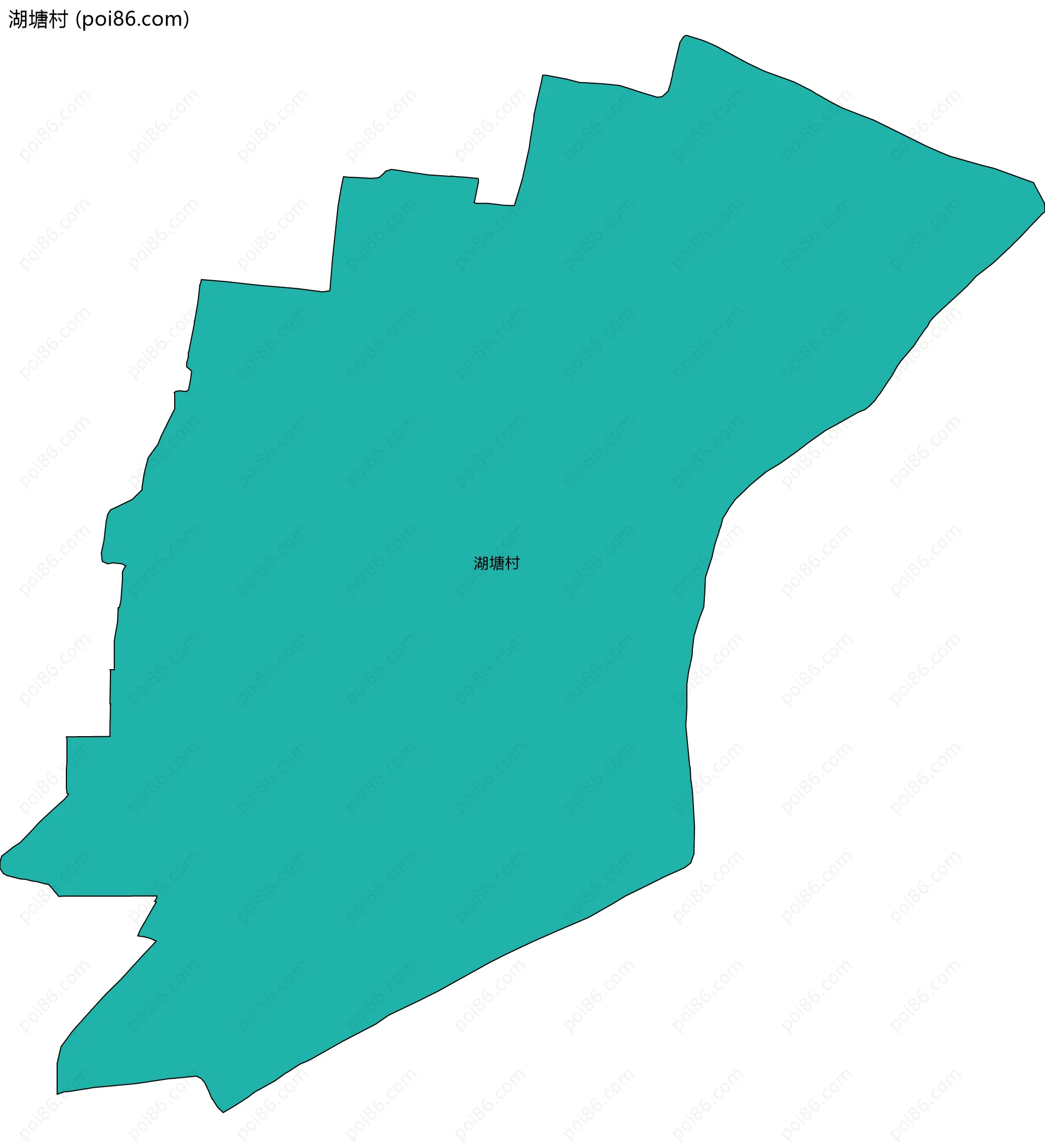 湖塘村边界地图