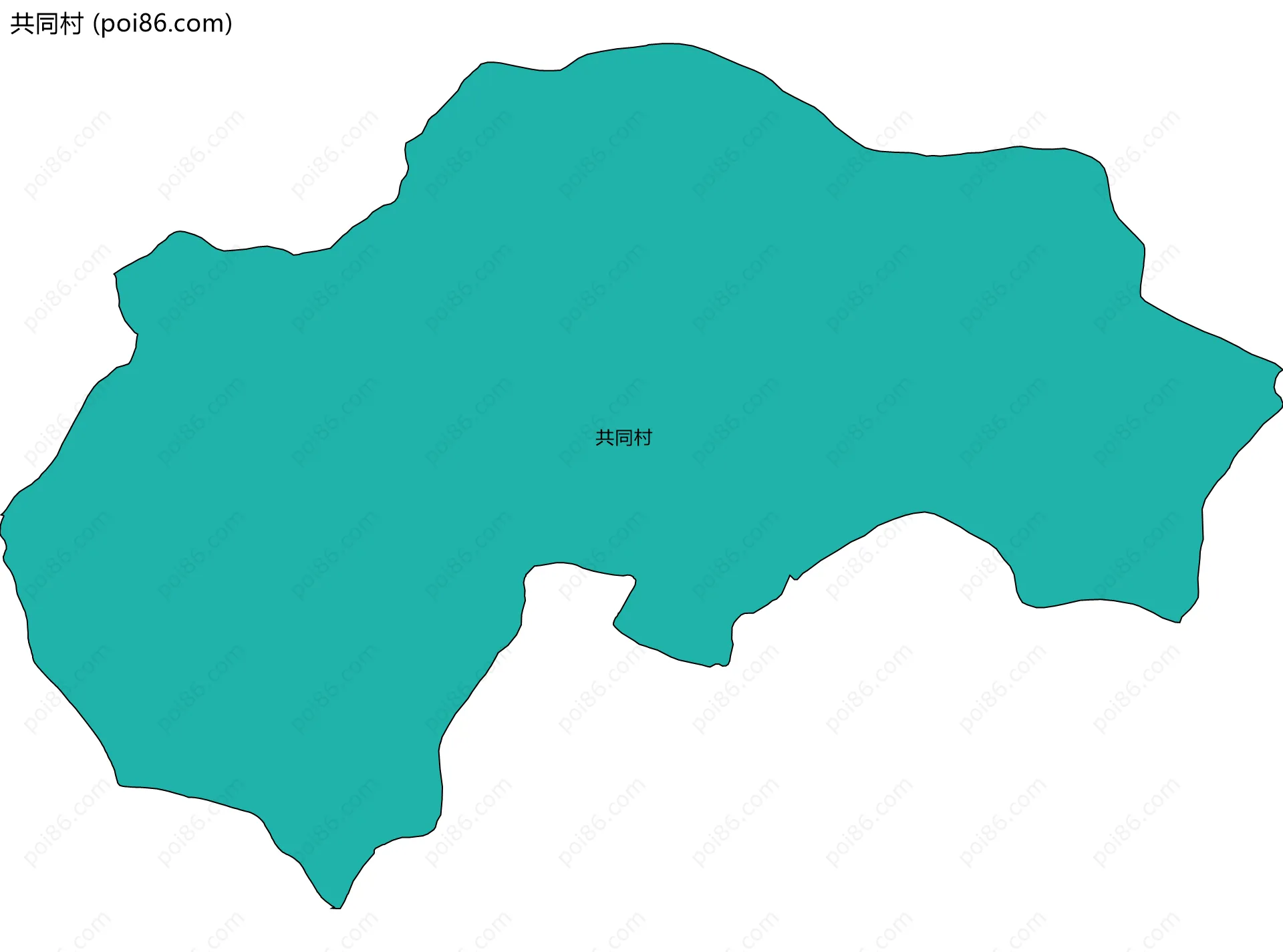 共同村边界地图