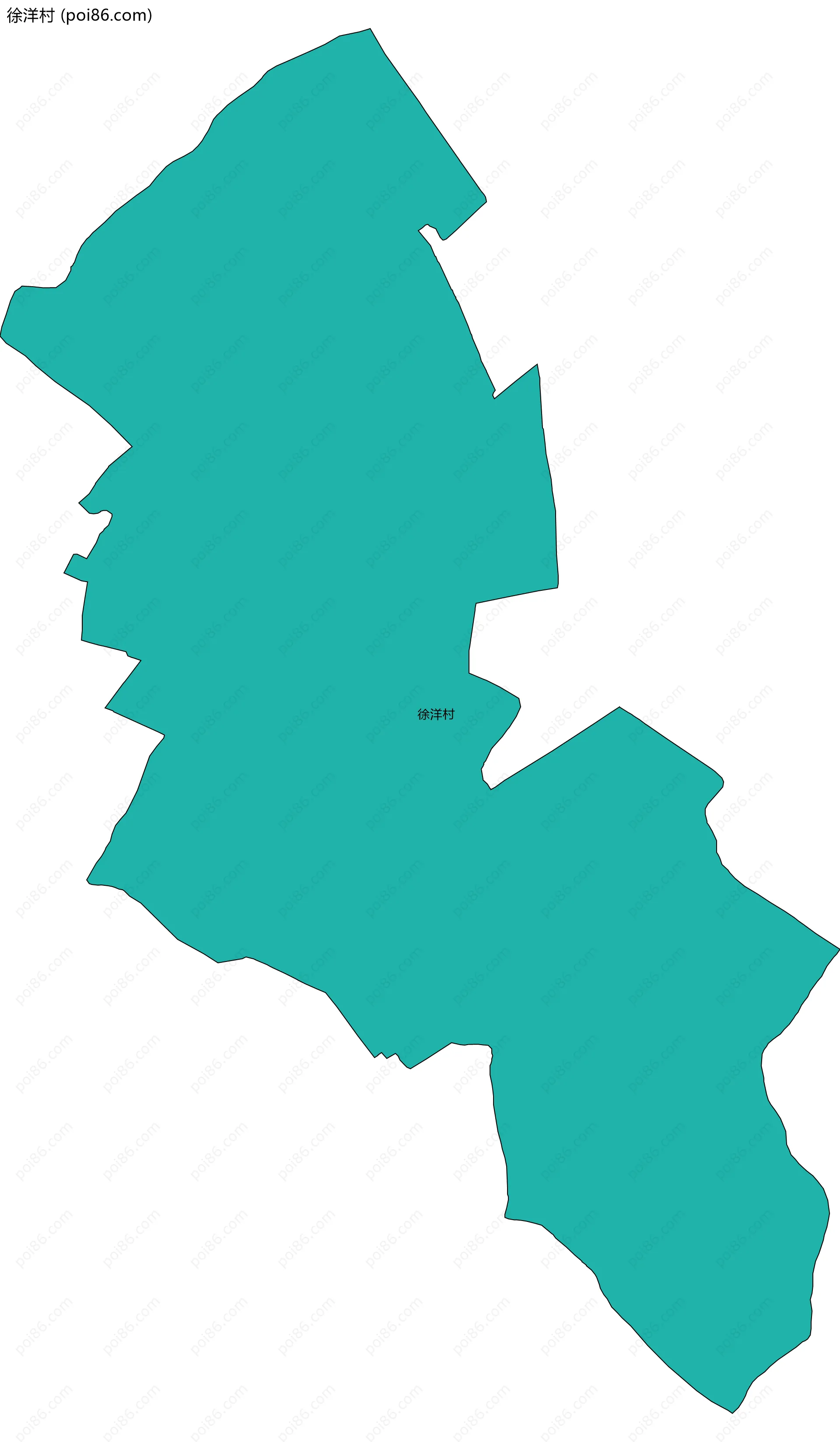 徐洋村边界地图