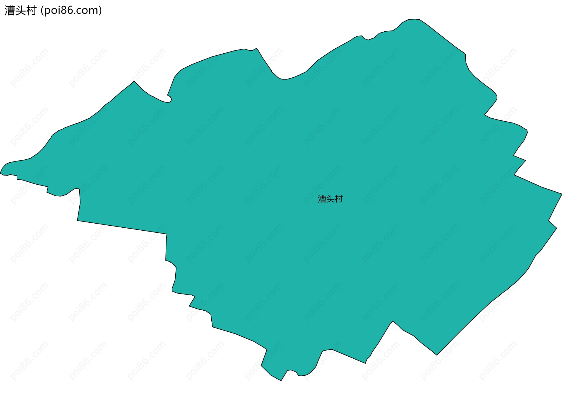 漕头村边界地图