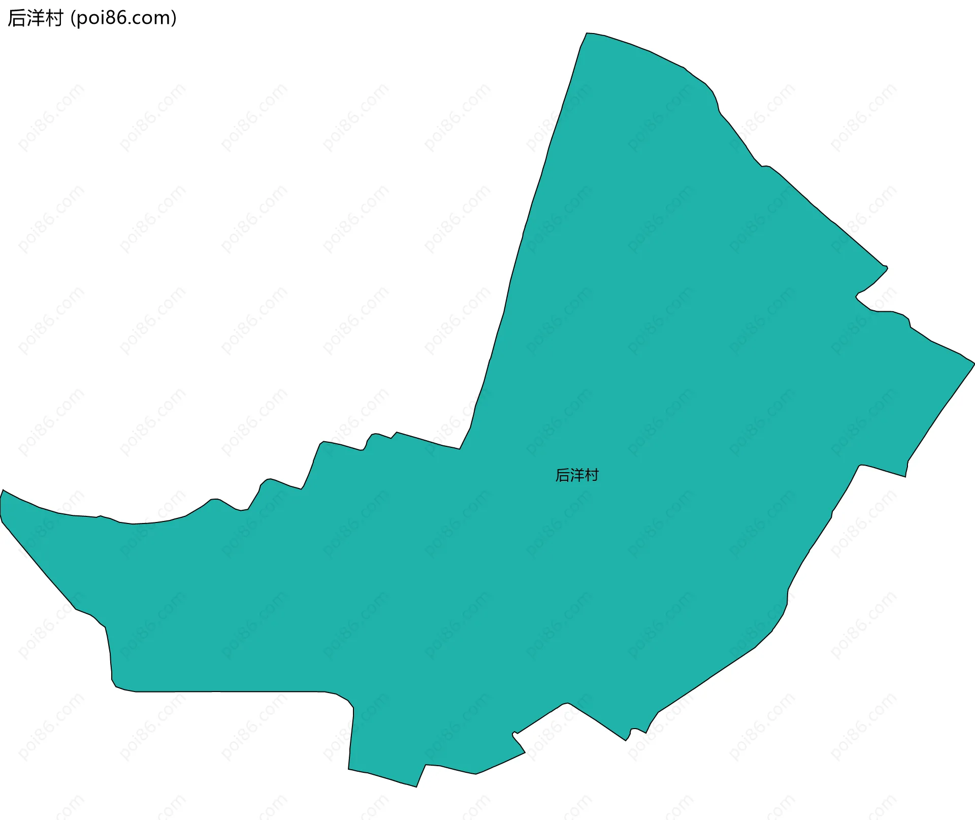 后洋村边界地图