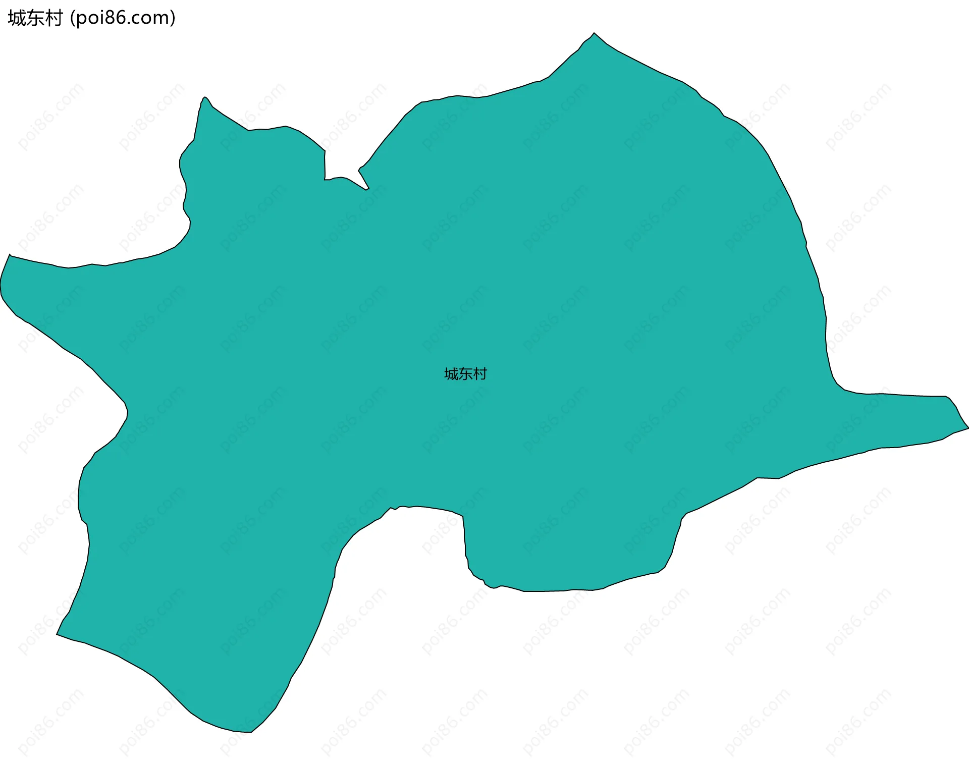 城东村边界地图