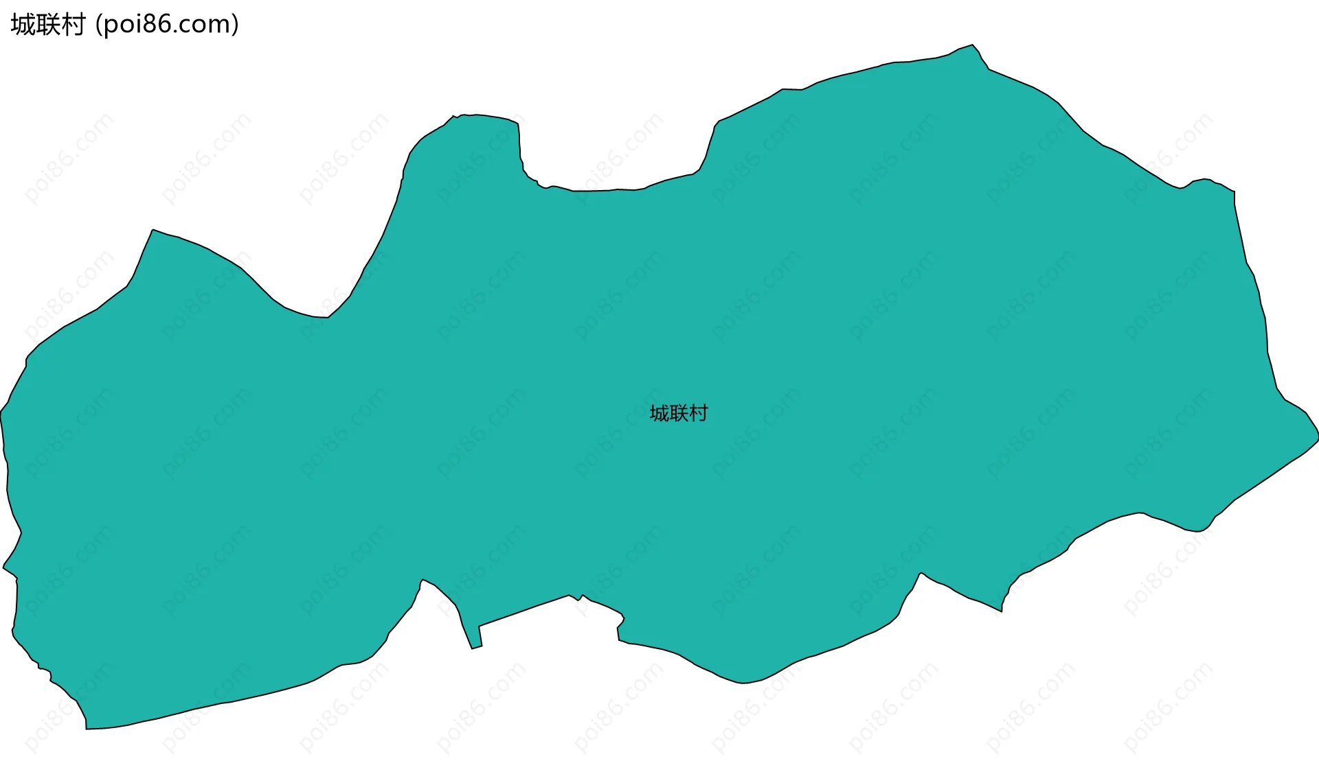 城联村边界地图