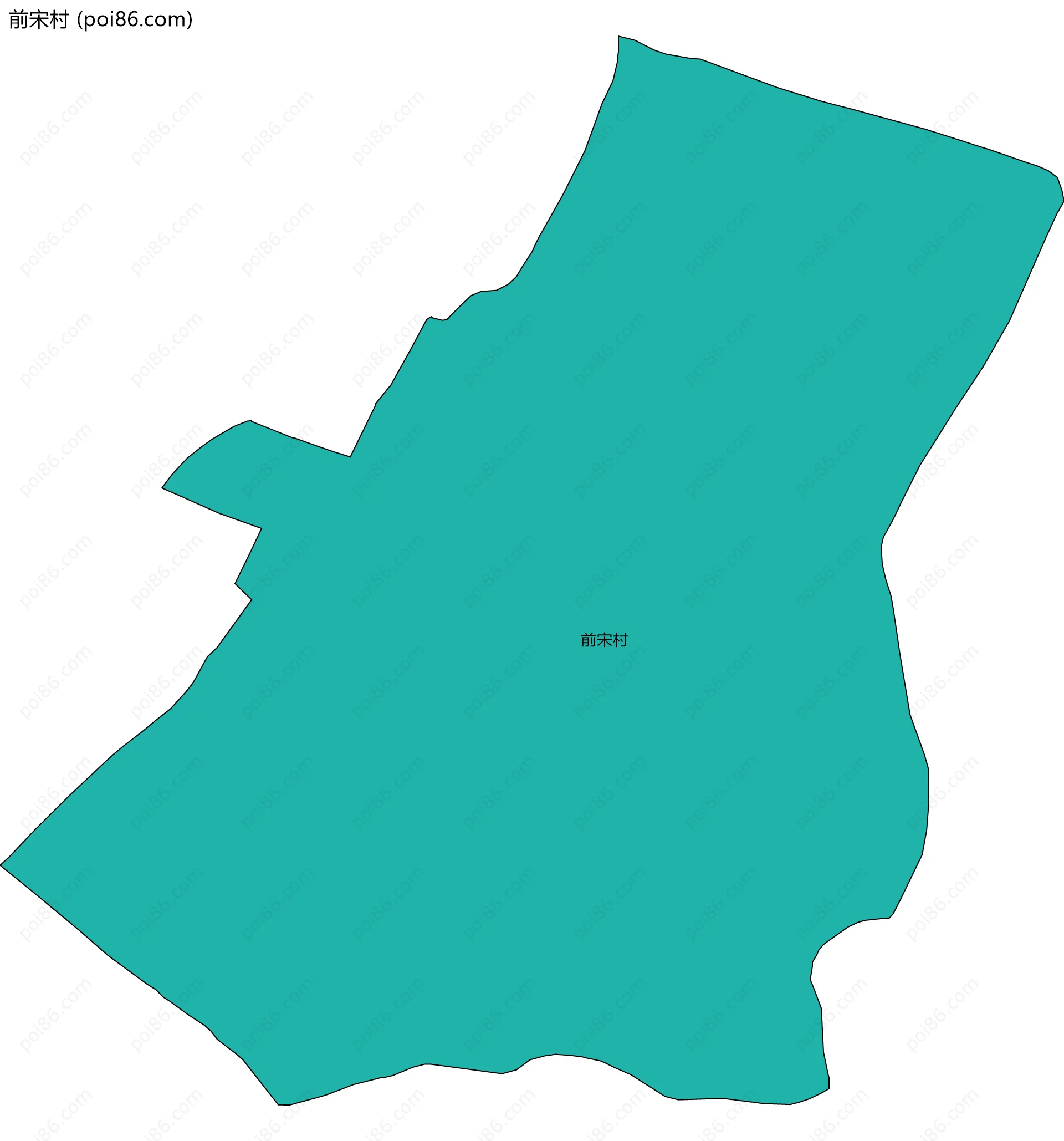 前宋村边界地图