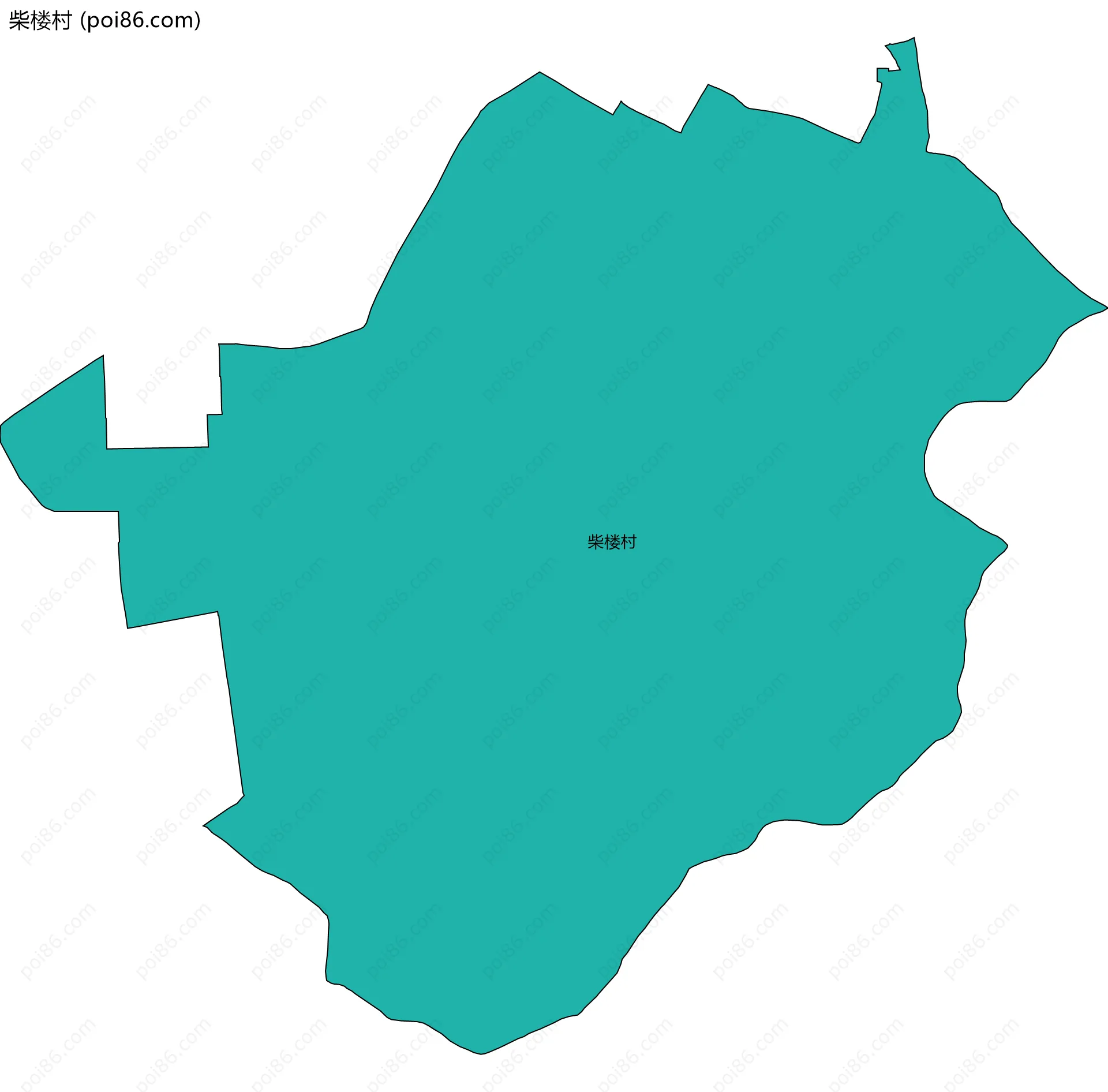 柴楼村边界地图