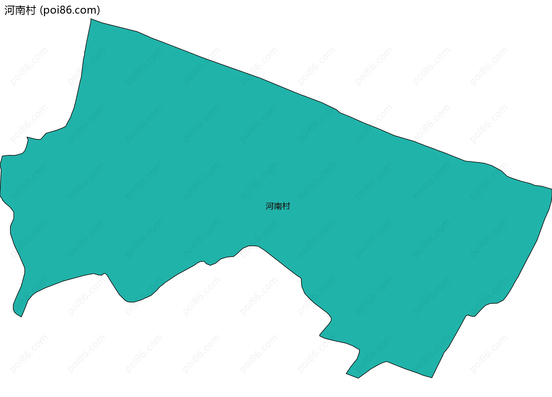 河南村边界地图