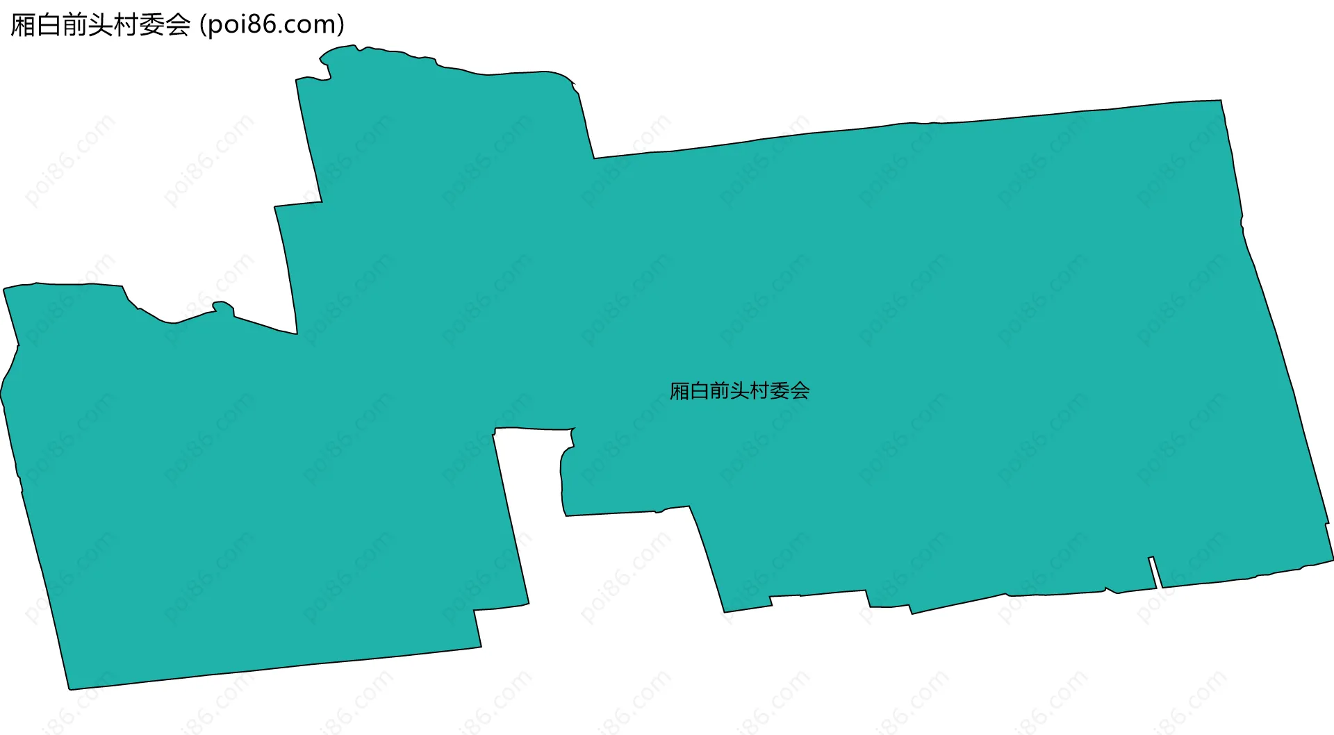 厢白前头村委会边界地图