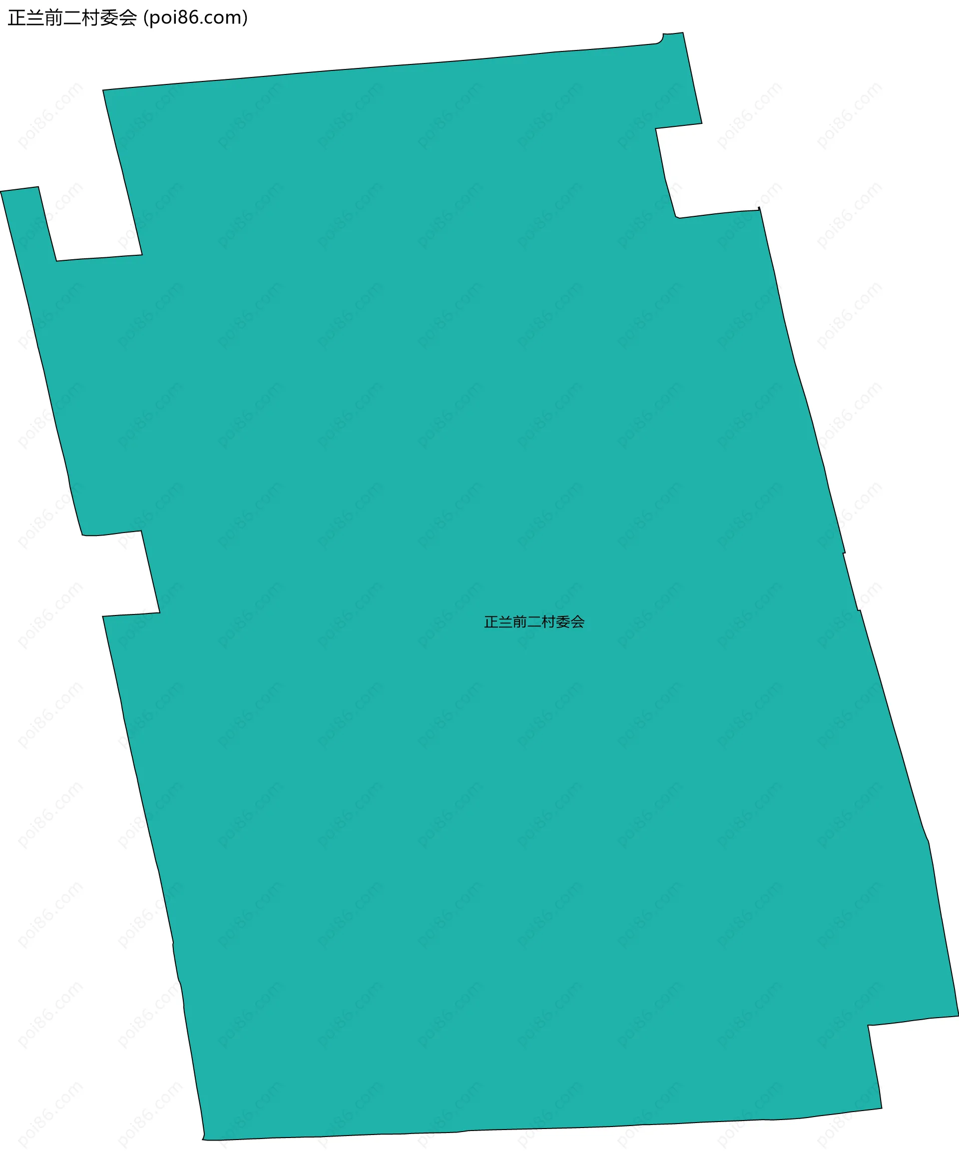 正兰前二村委会边界地图