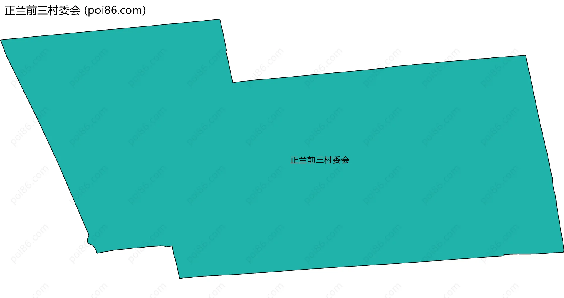 正兰前三村委会边界地图