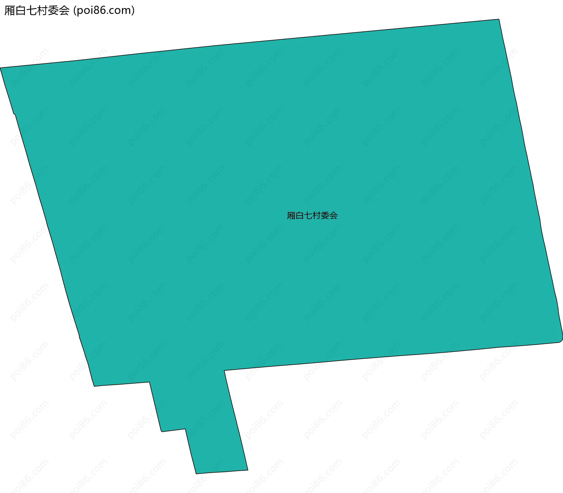 厢白七村委会边界地图