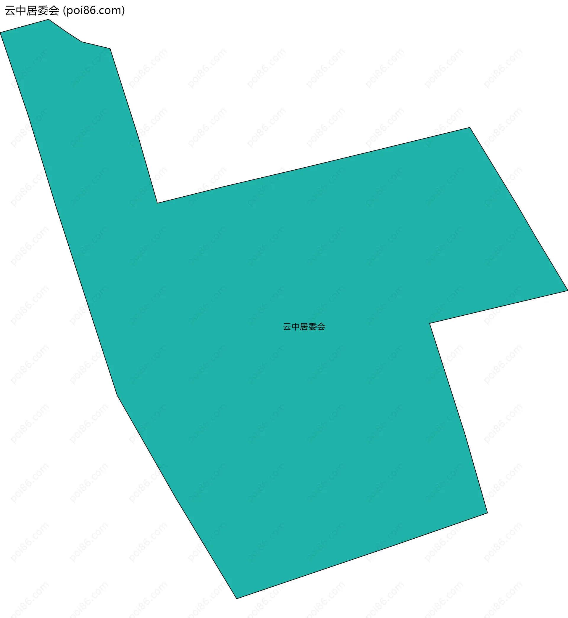 云中居委会边界地图