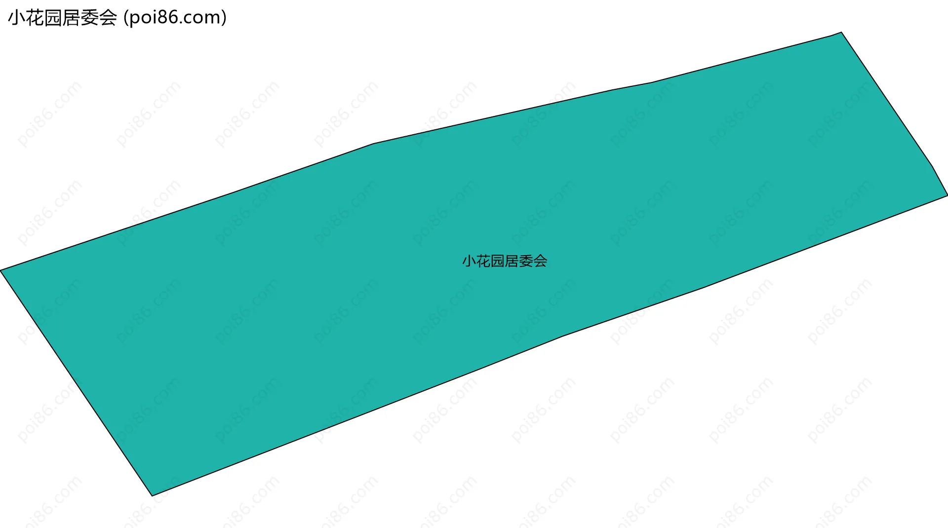 小花园居委会边界地图