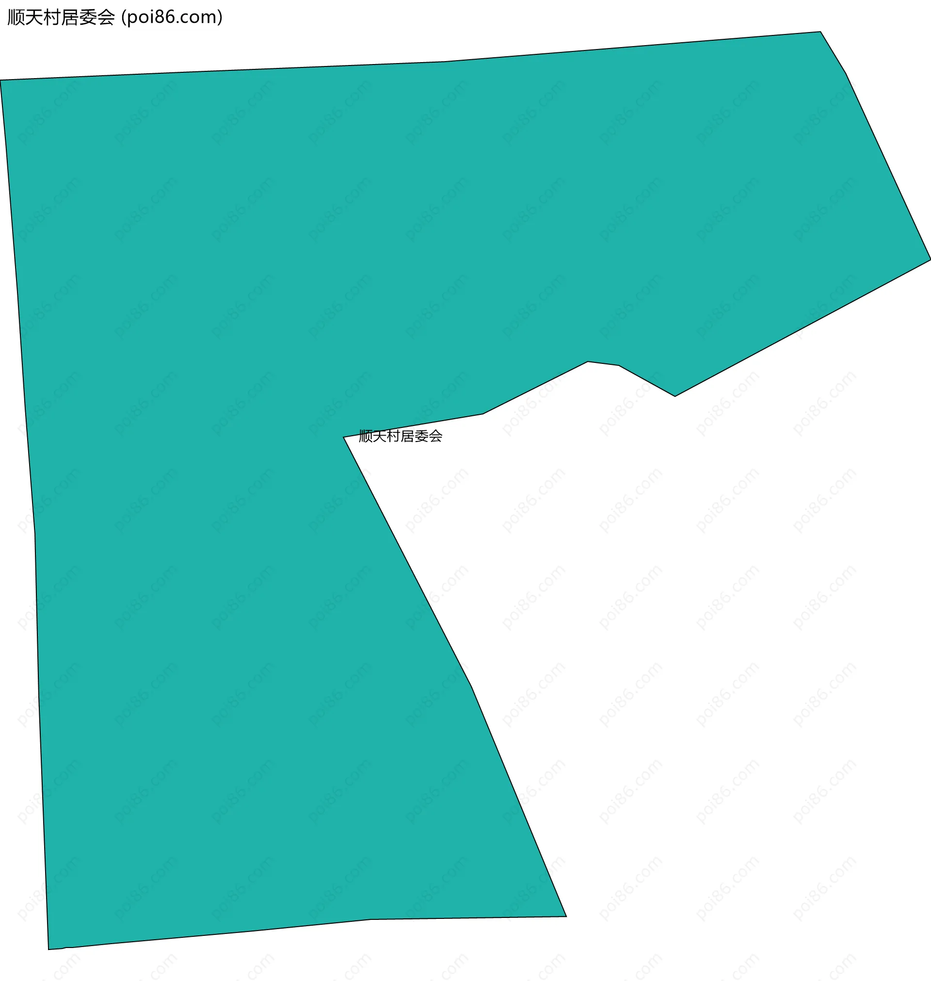 顺天村居委会边界地图