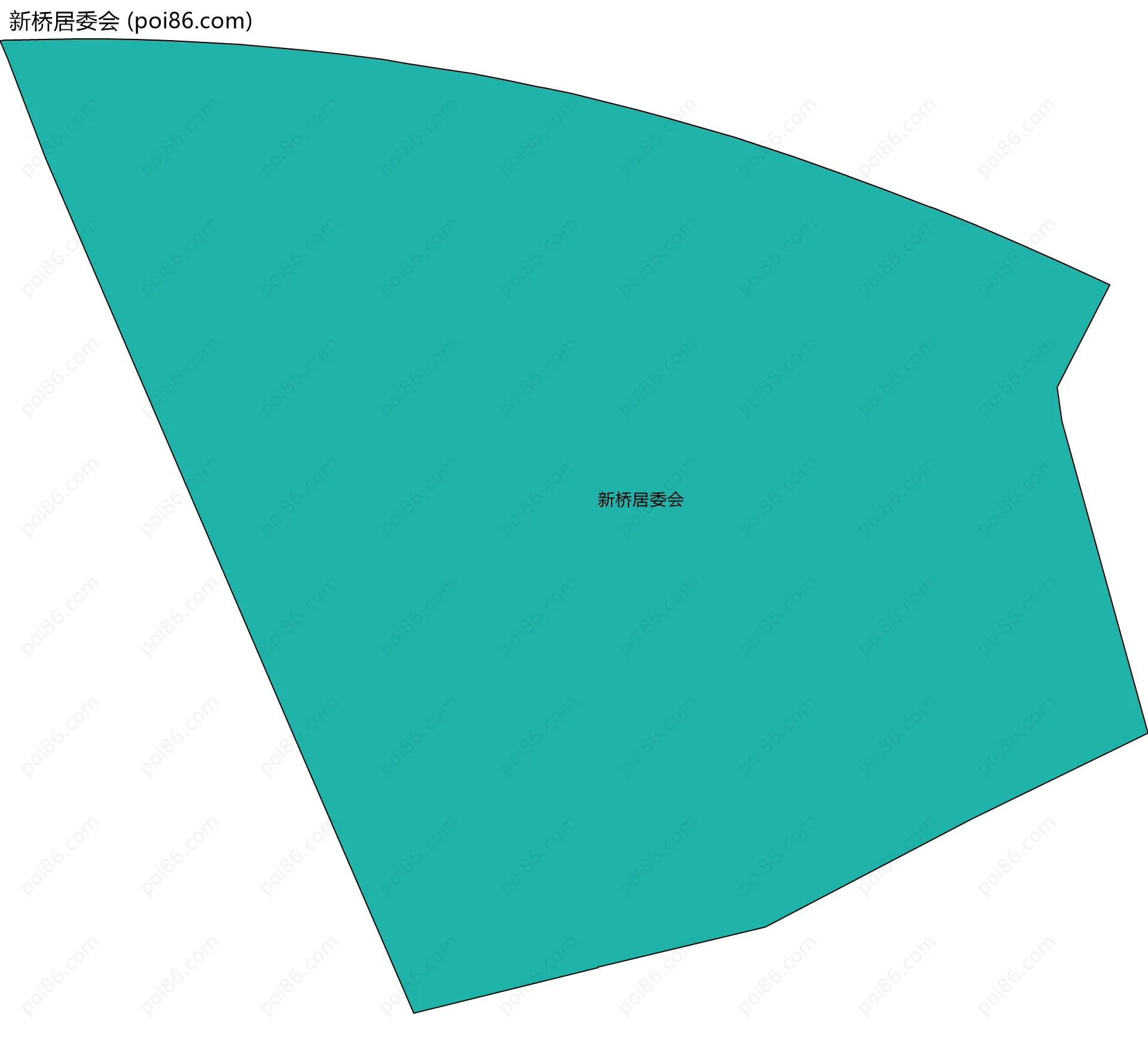 新桥居委会边界地图