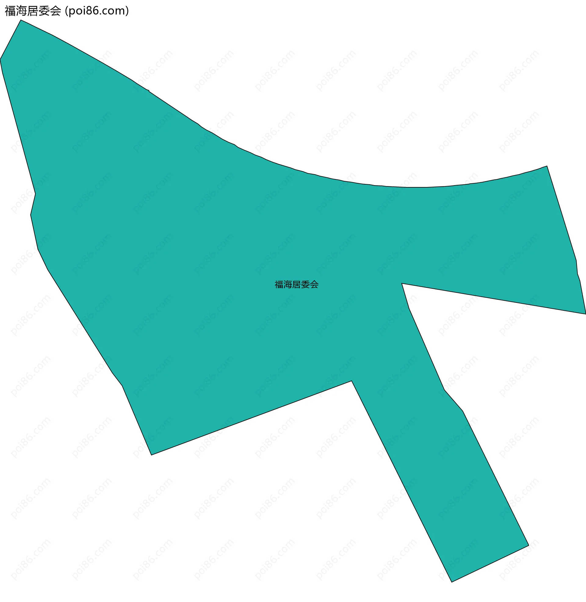 福海居委会边界地图