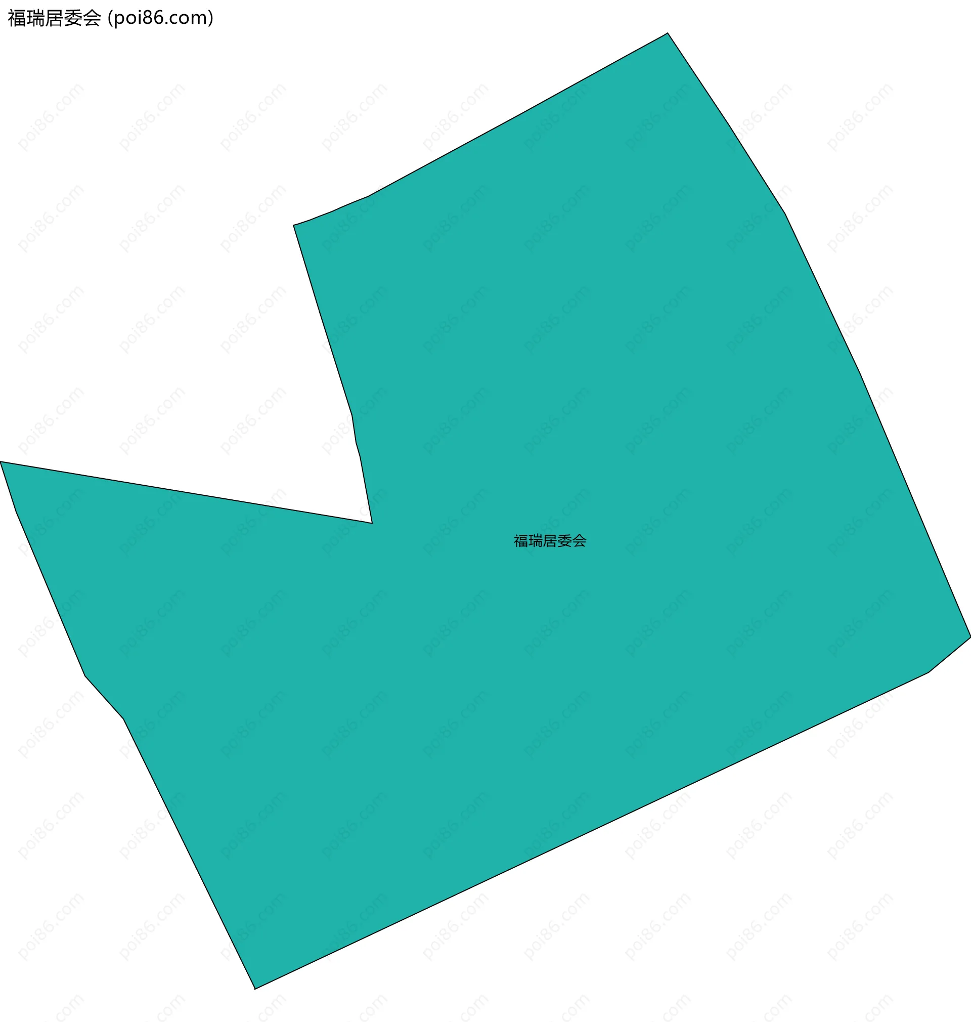 福瑞居委会边界地图