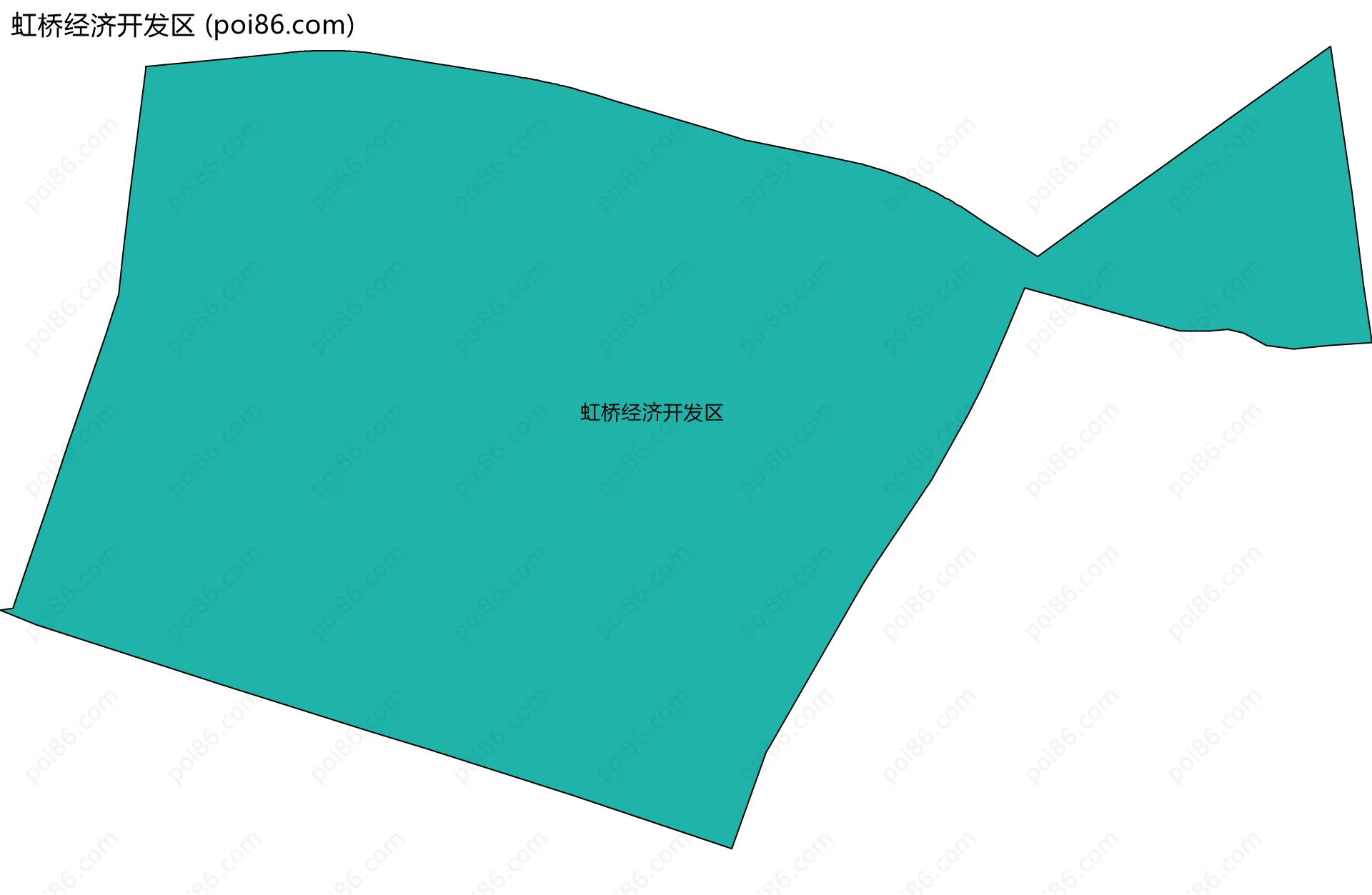 虹桥经济开发区边界地图