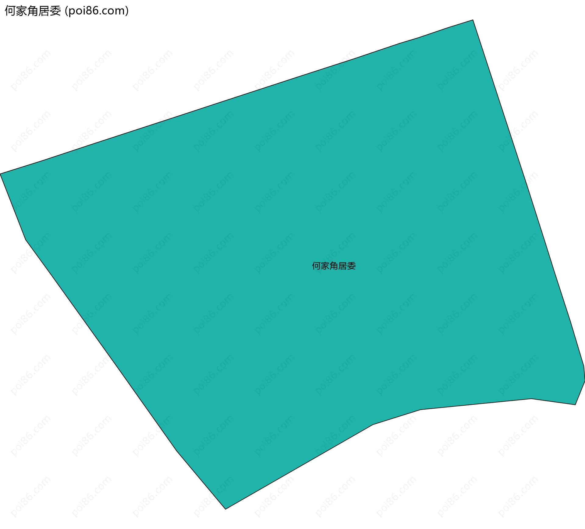 何家角居委边界地图