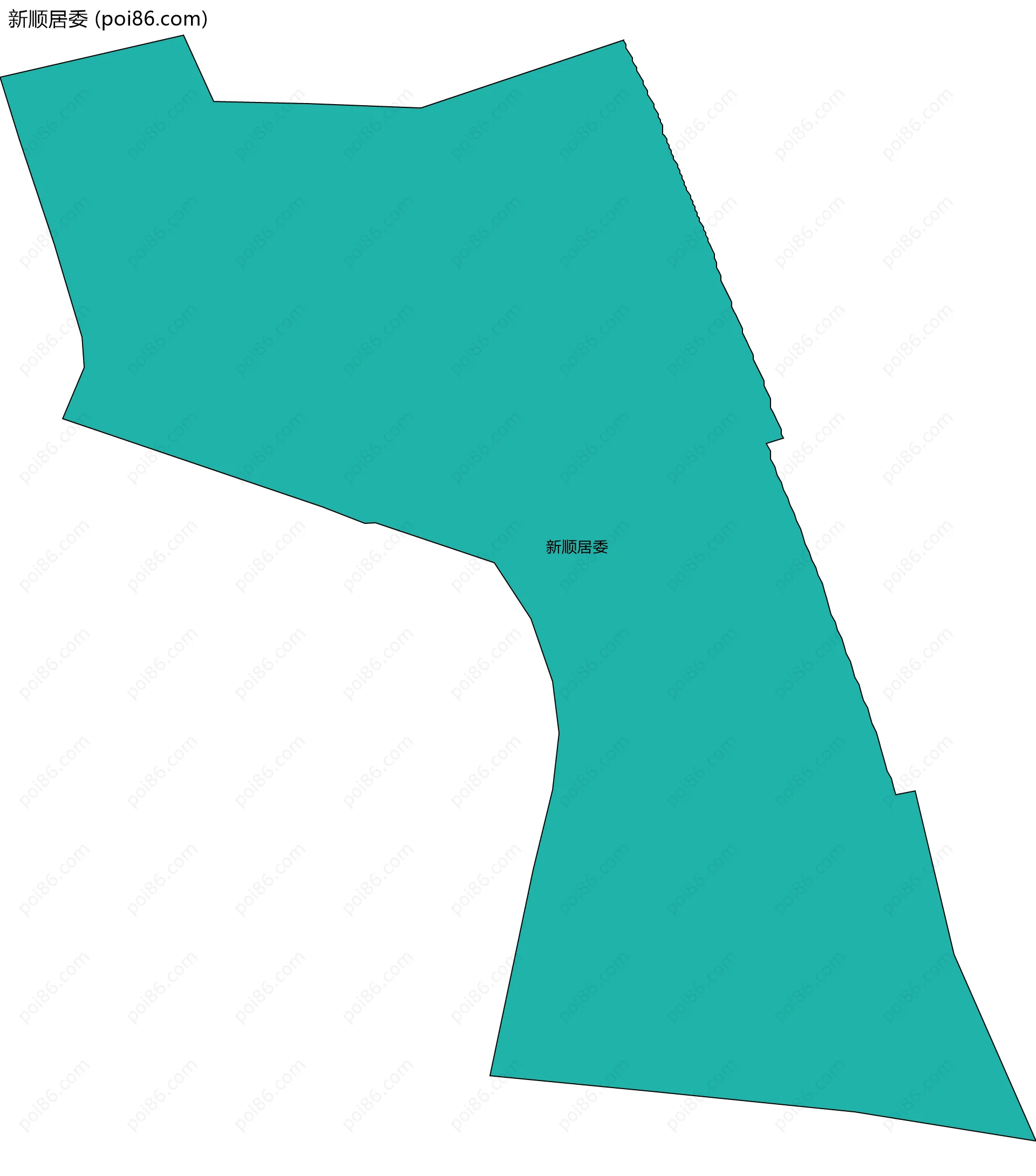 新顺居委边界地图