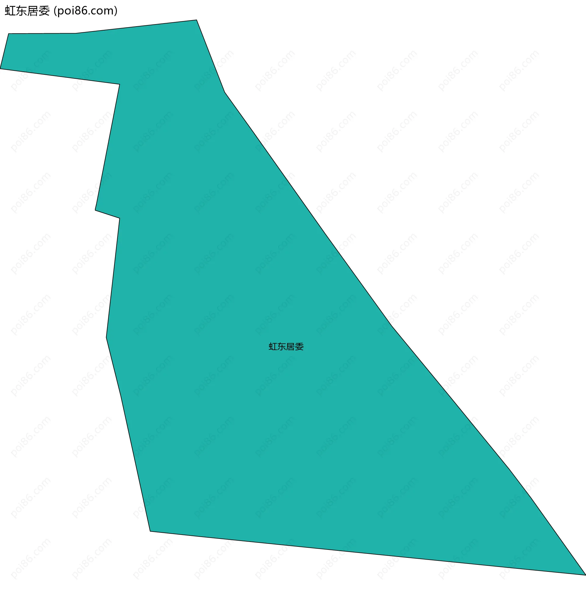 虹东居委边界地图