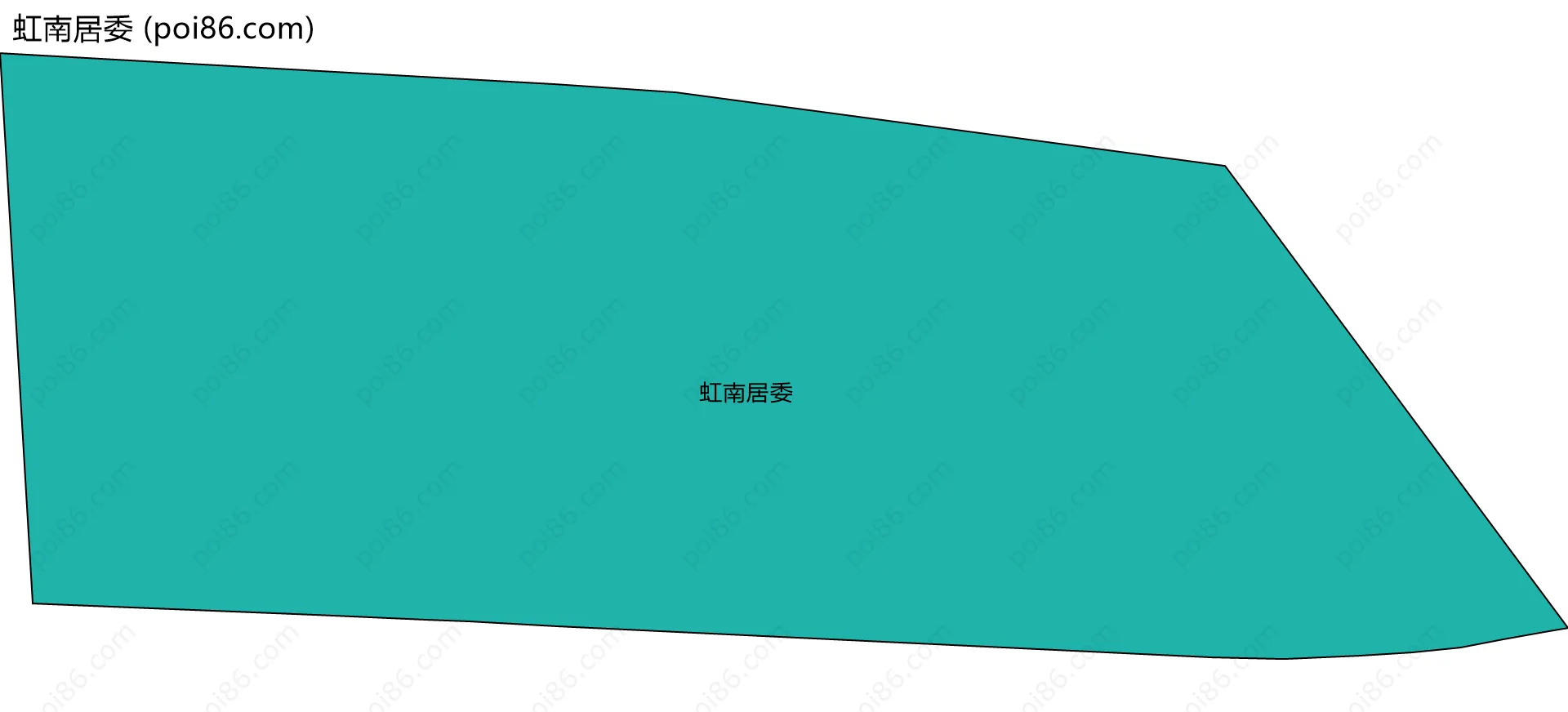 虹南居委边界地图