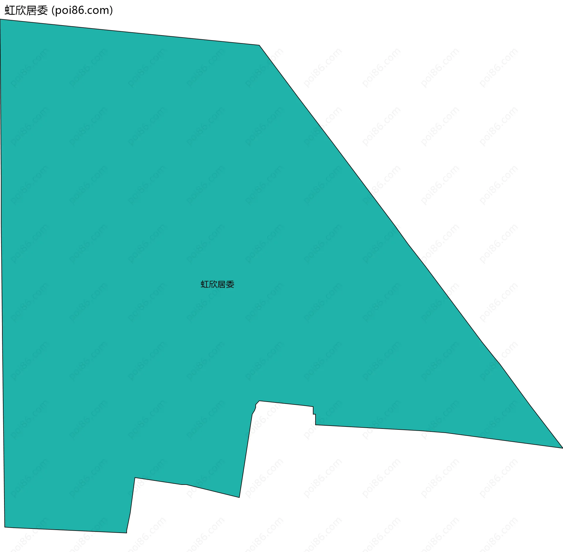 虹欣居委边界地图