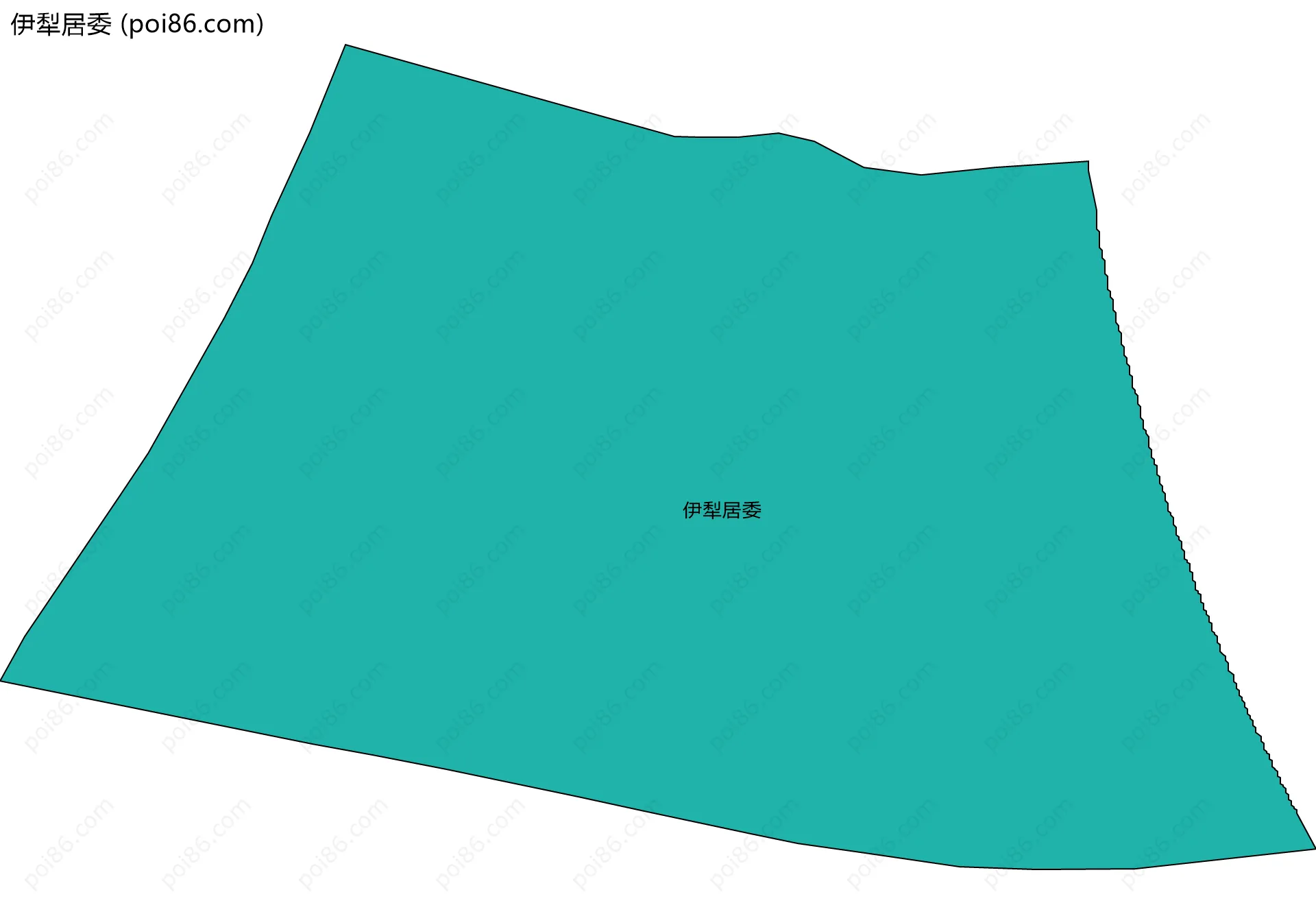 伊犁居委边界地图