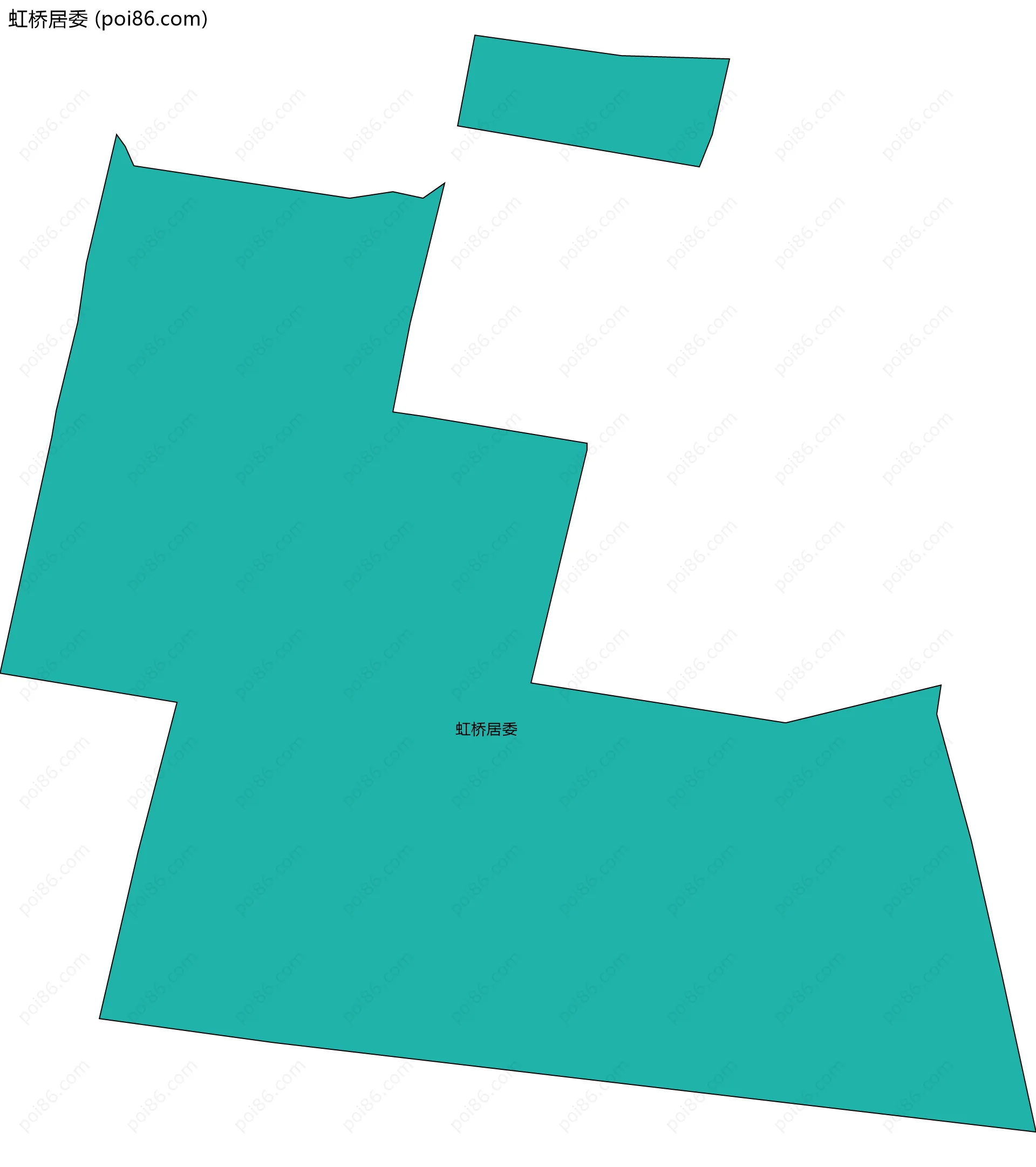 虹桥居委边界地图