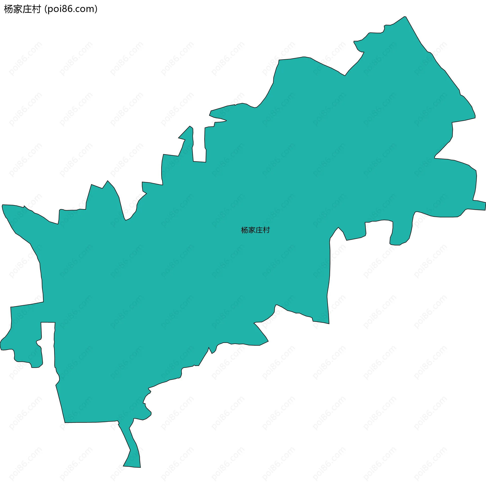 杨家庄村边界地图
