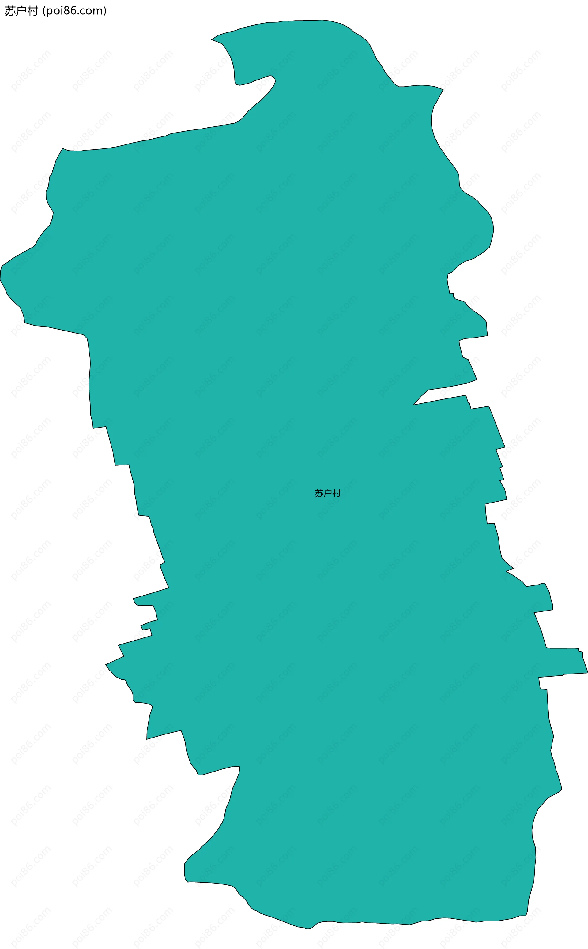 苏户村边界地图