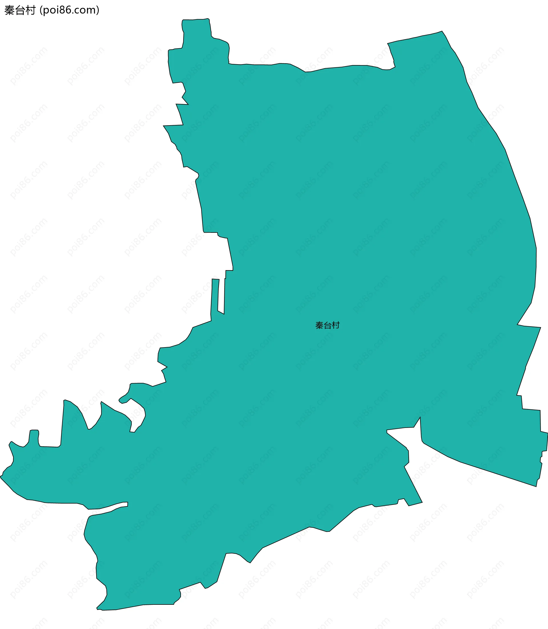 秦台村边界地图