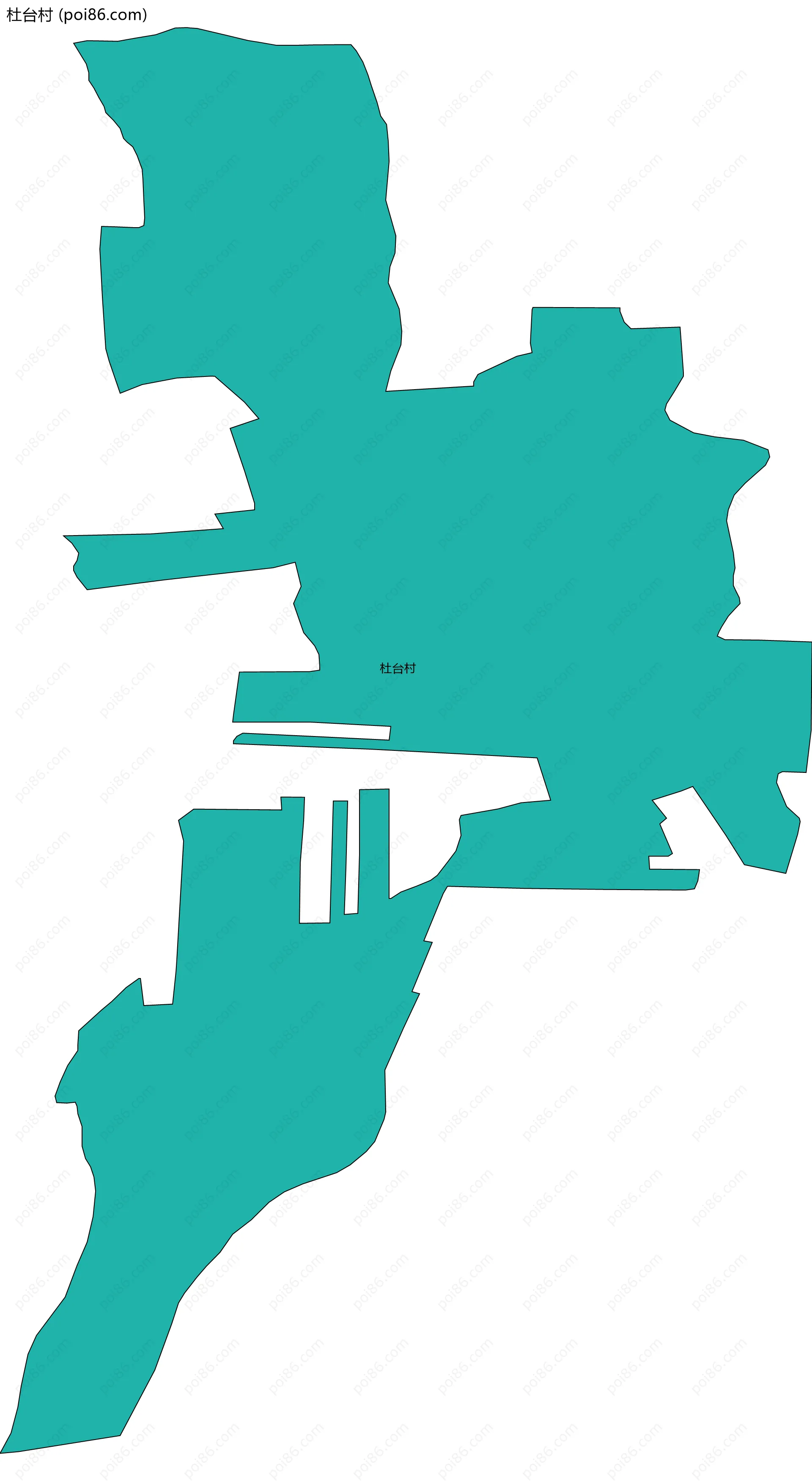 杜台村边界地图