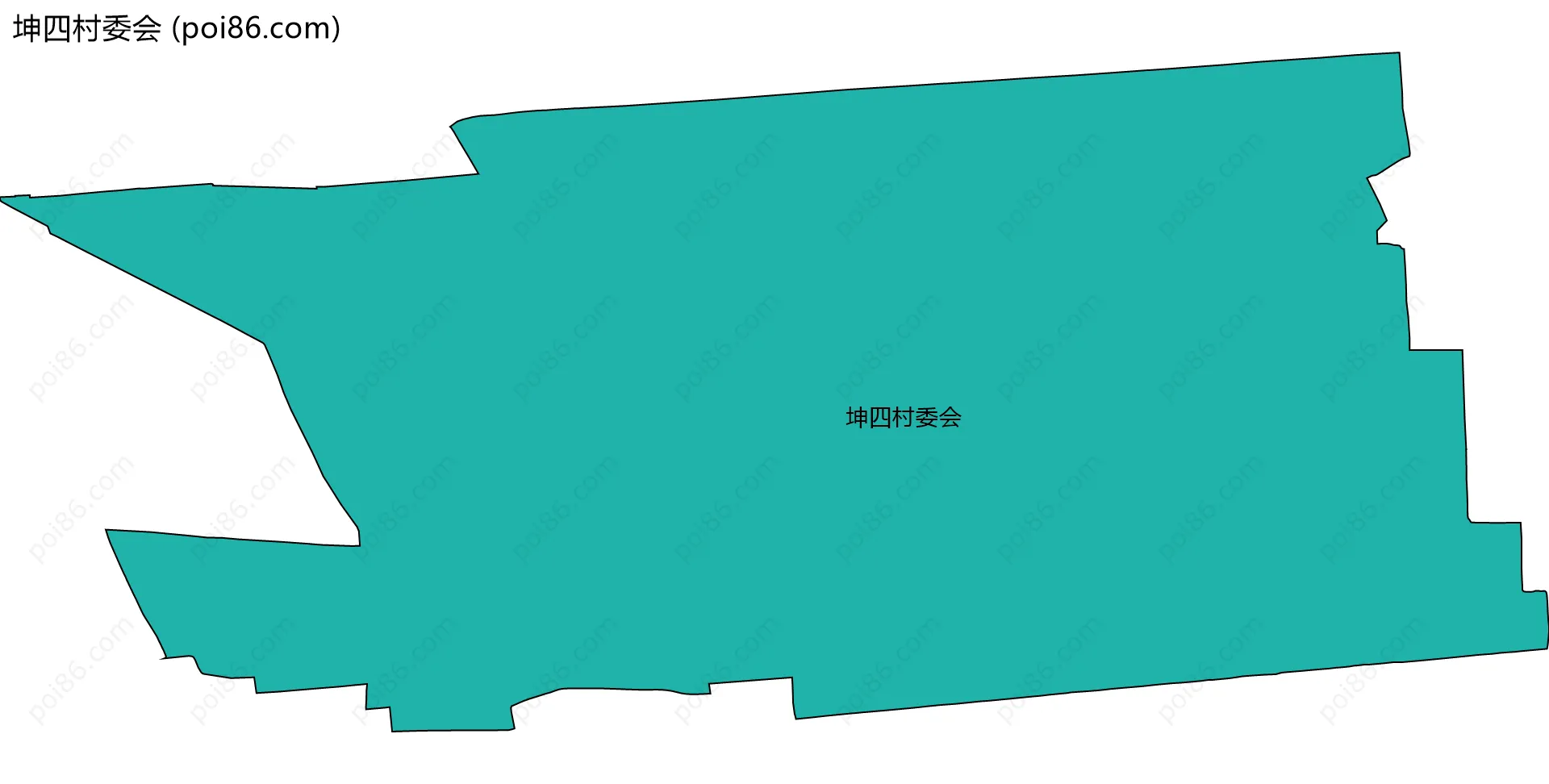 坤四村委会边界地图