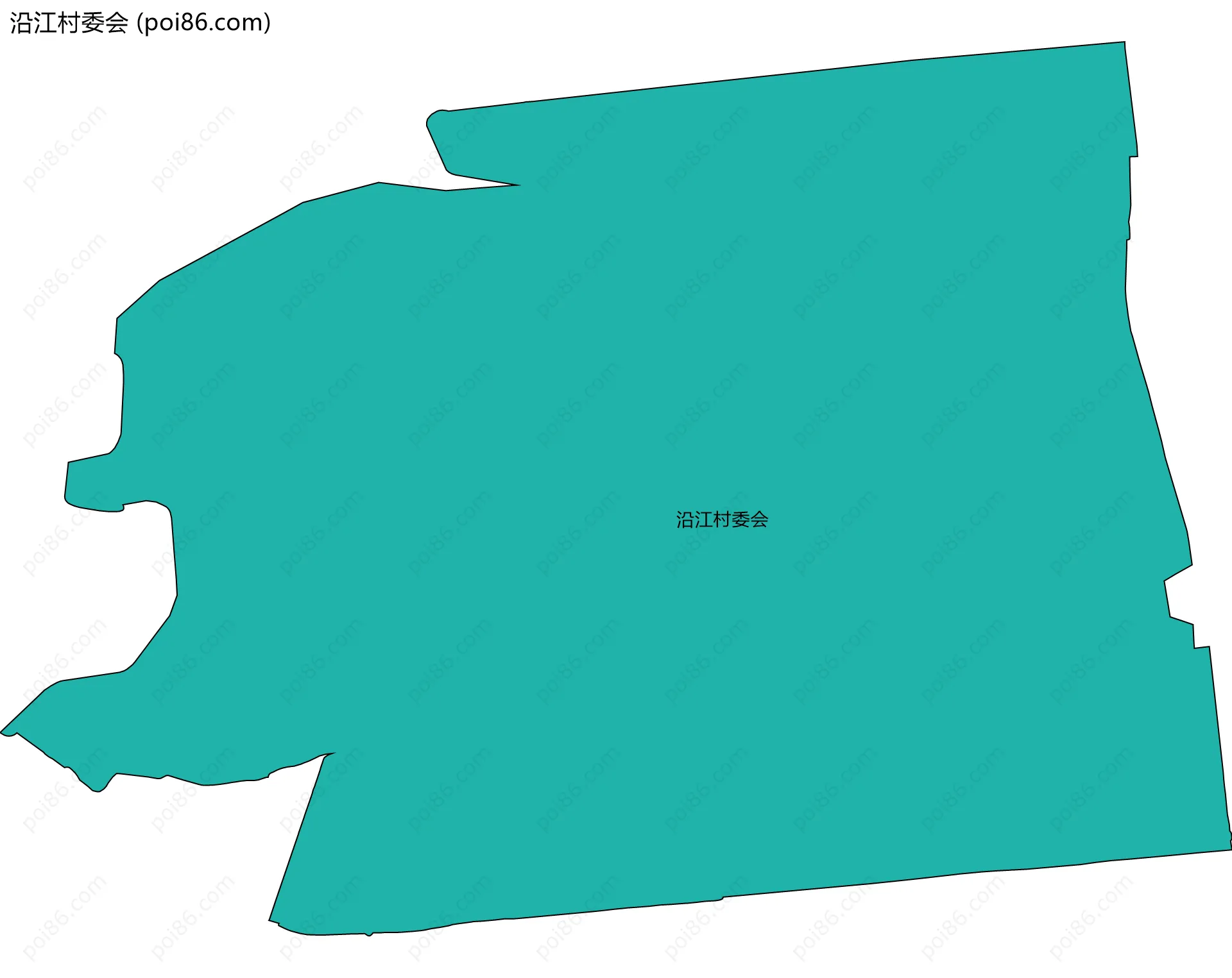 沿江村委会边界地图