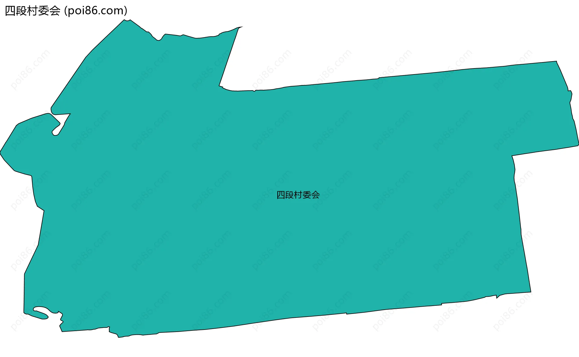 四段村委会边界地图