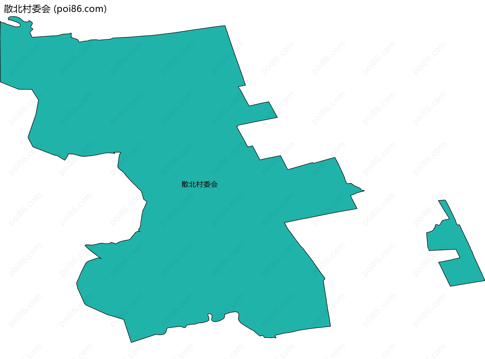 散北村委会边界地图