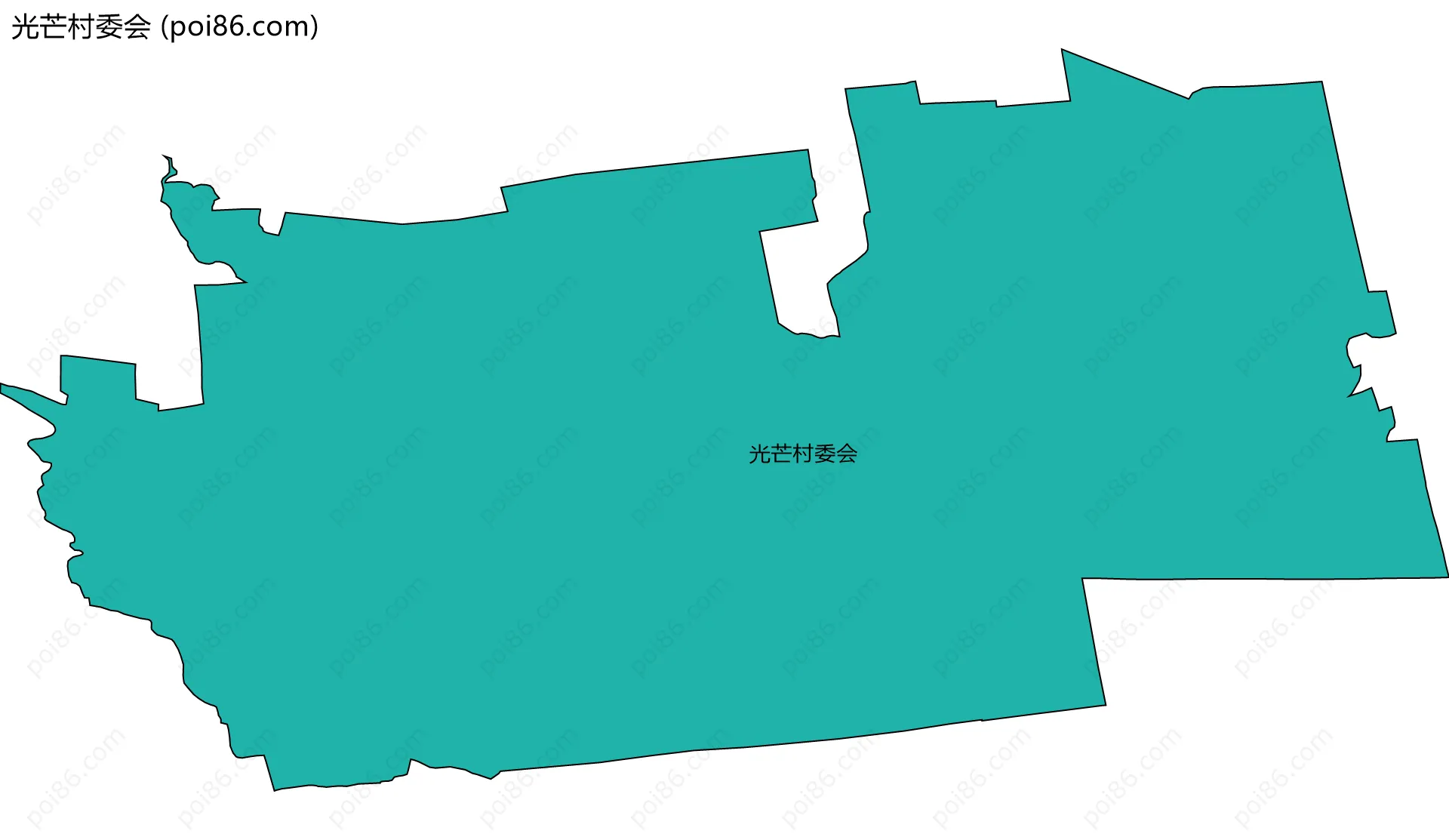 光芒村委会边界地图