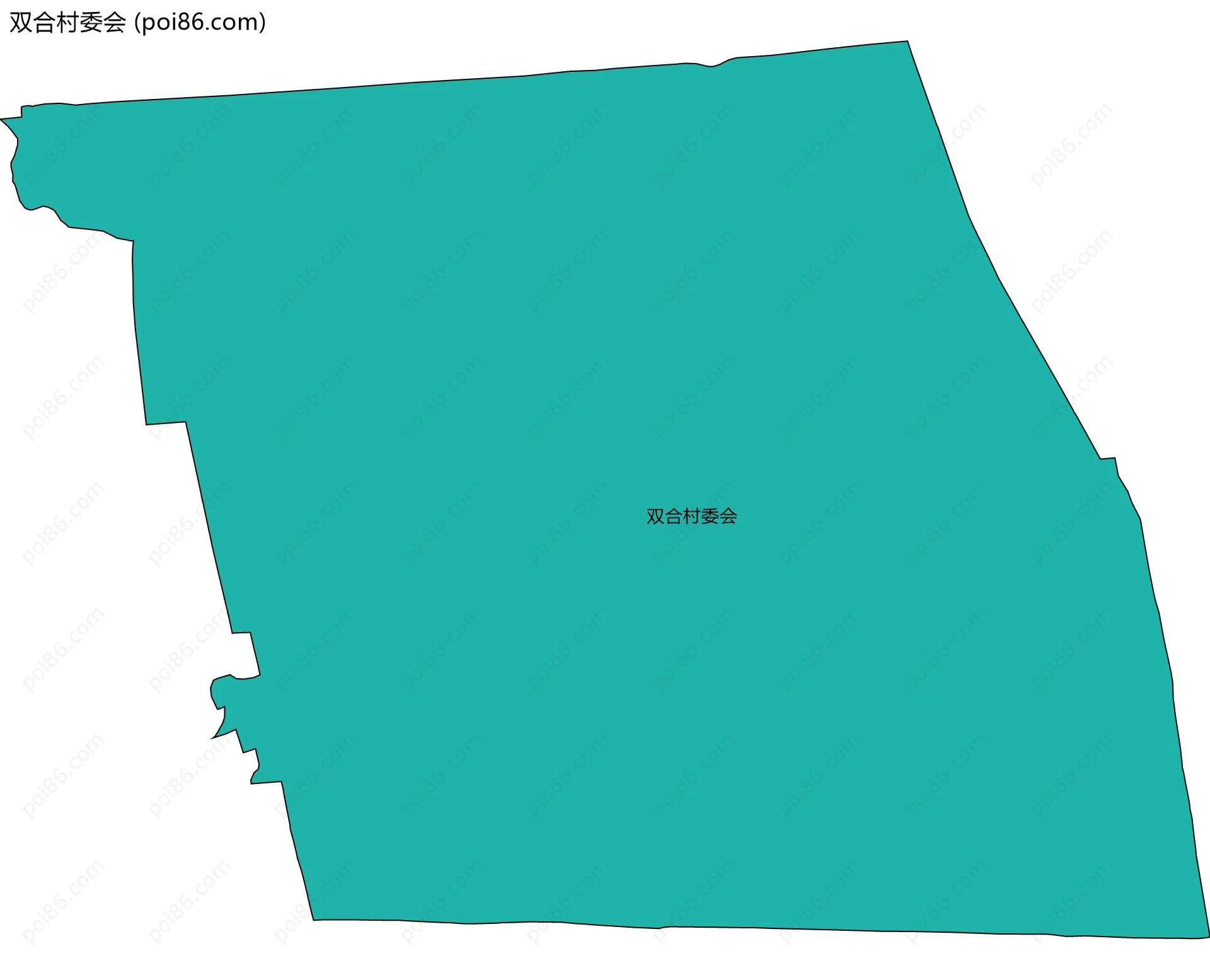双合村委会边界地图