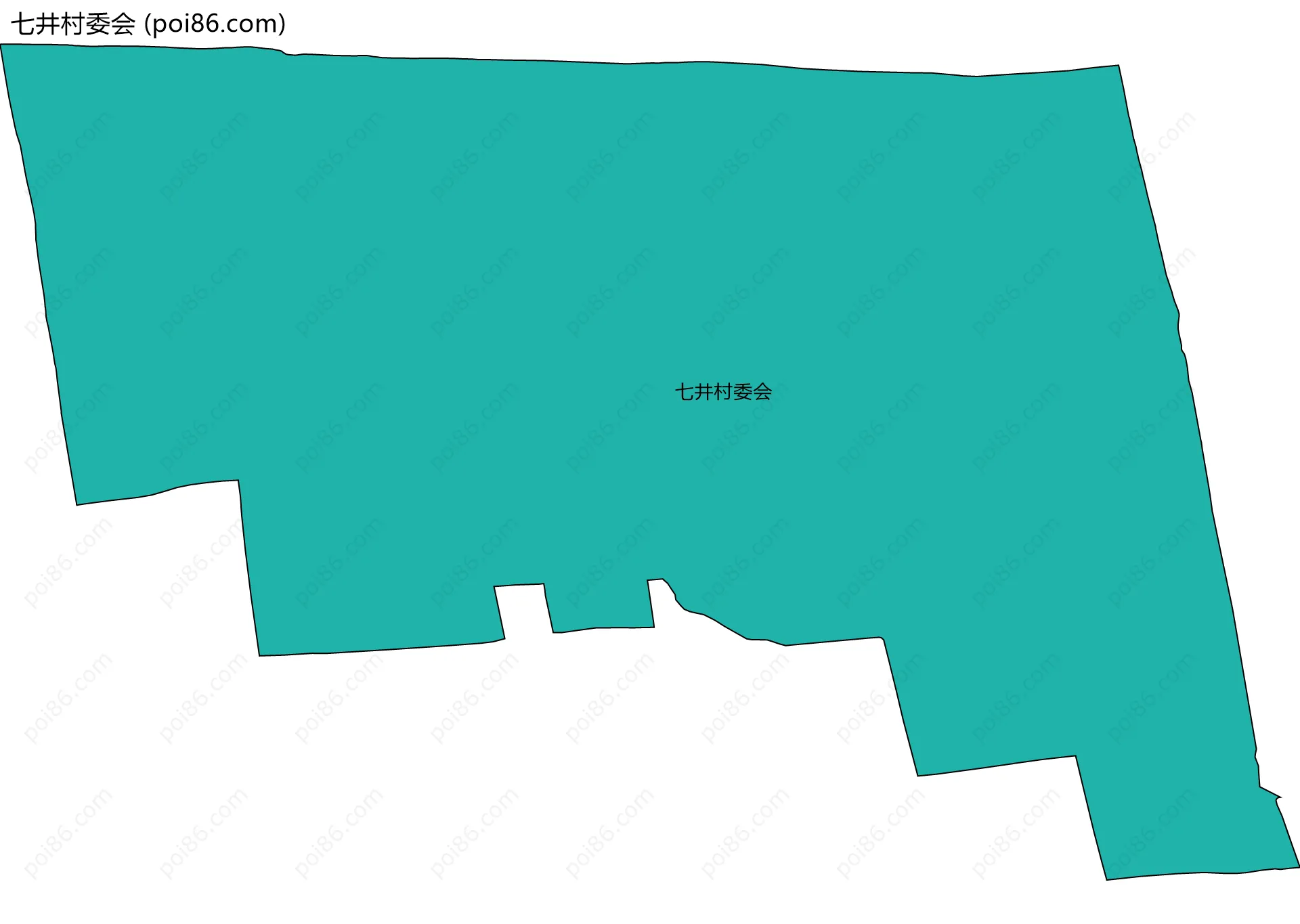 七井村委会边界地图