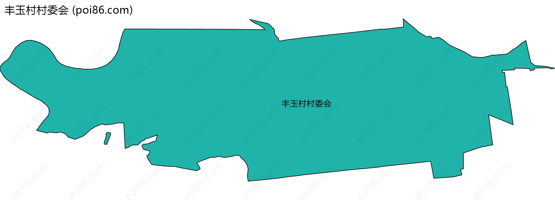 丰玉村村委会边界地图