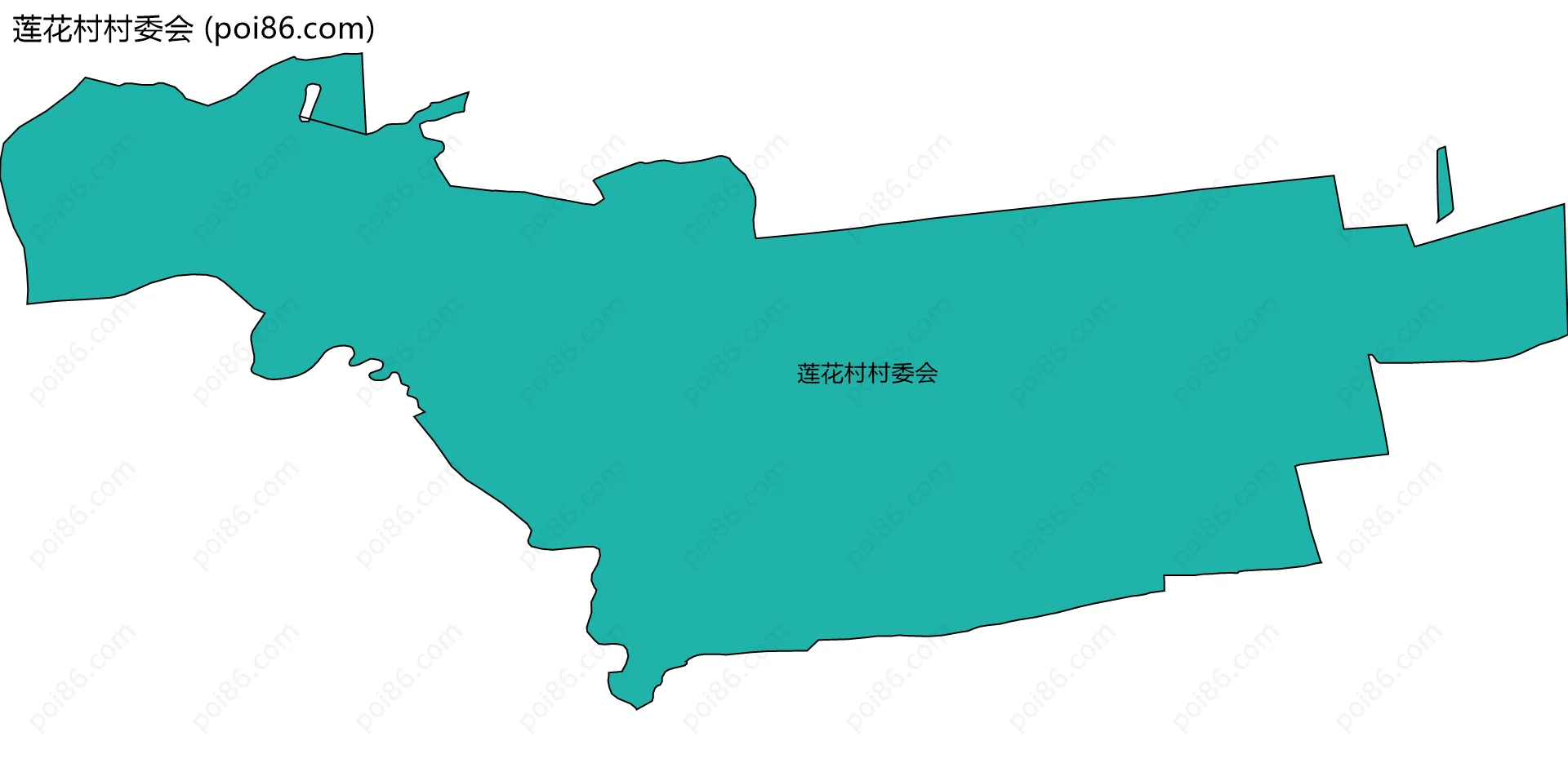 莲花村村委会边界地图