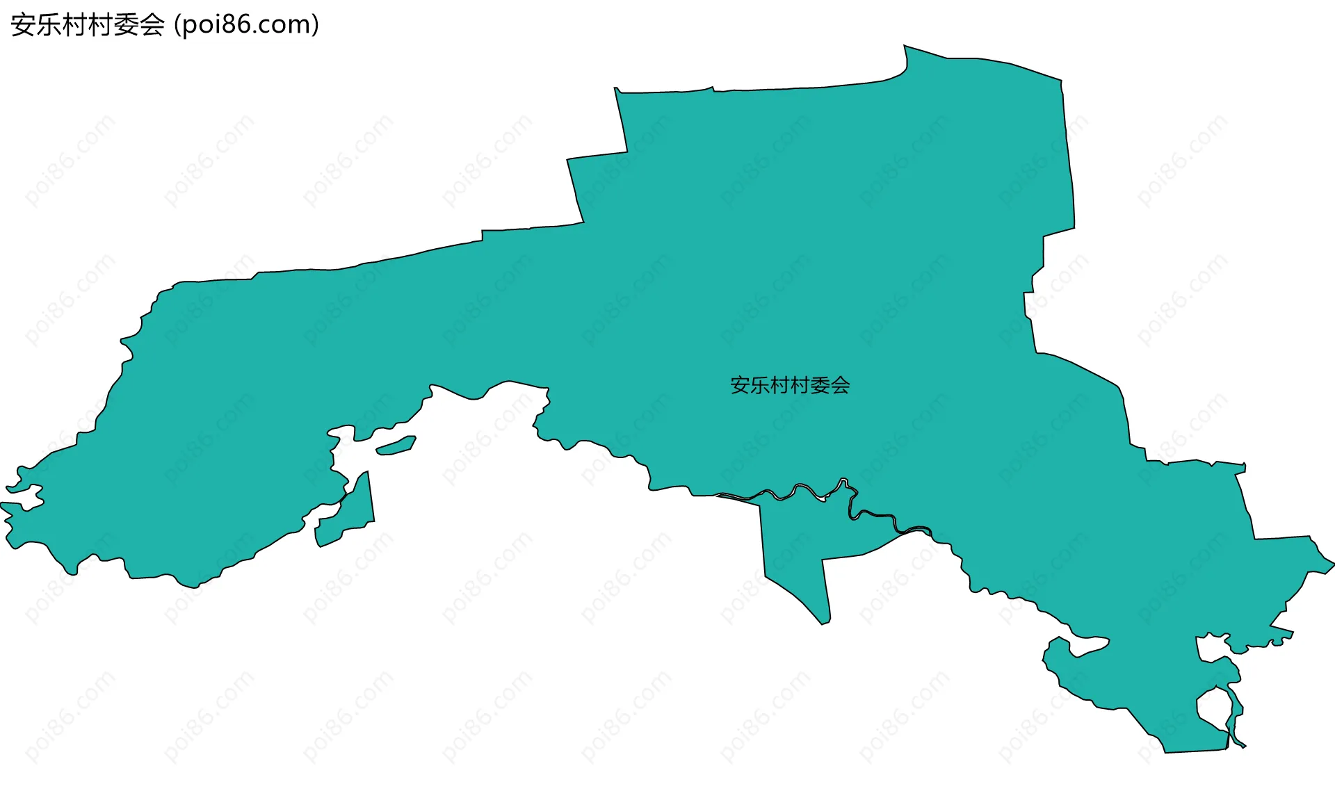 安乐村村委会边界地图